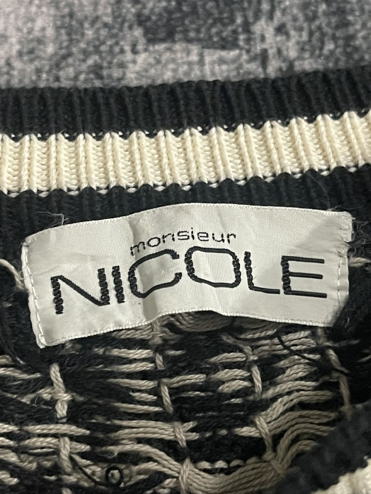 Japanese Brand Vintage Monsieur Nicole ShortSleeve Knit Size L / US 10 / IT 46 - 12 Thumbnail