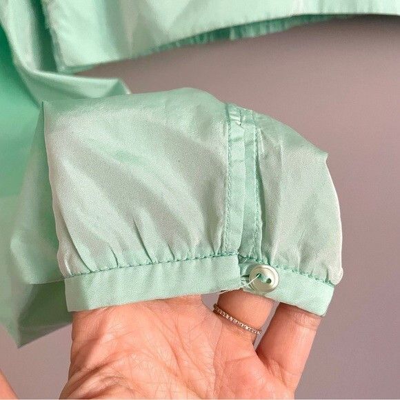 Zara Zara Mint Green Puff Sleeve One Shoulder Crop Top Size S / US 4 / IT 40 - 5 Thumbnail
