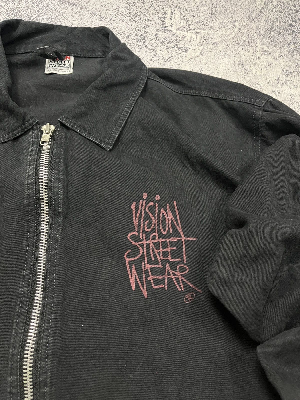 Japanese Brand × Vintage × Vision Streetwear Vintage 90’s Vision Streetwear Zip Coach Jacket USA Rare Size US L / EU 52-54 / 3 - 8 Thumbnail