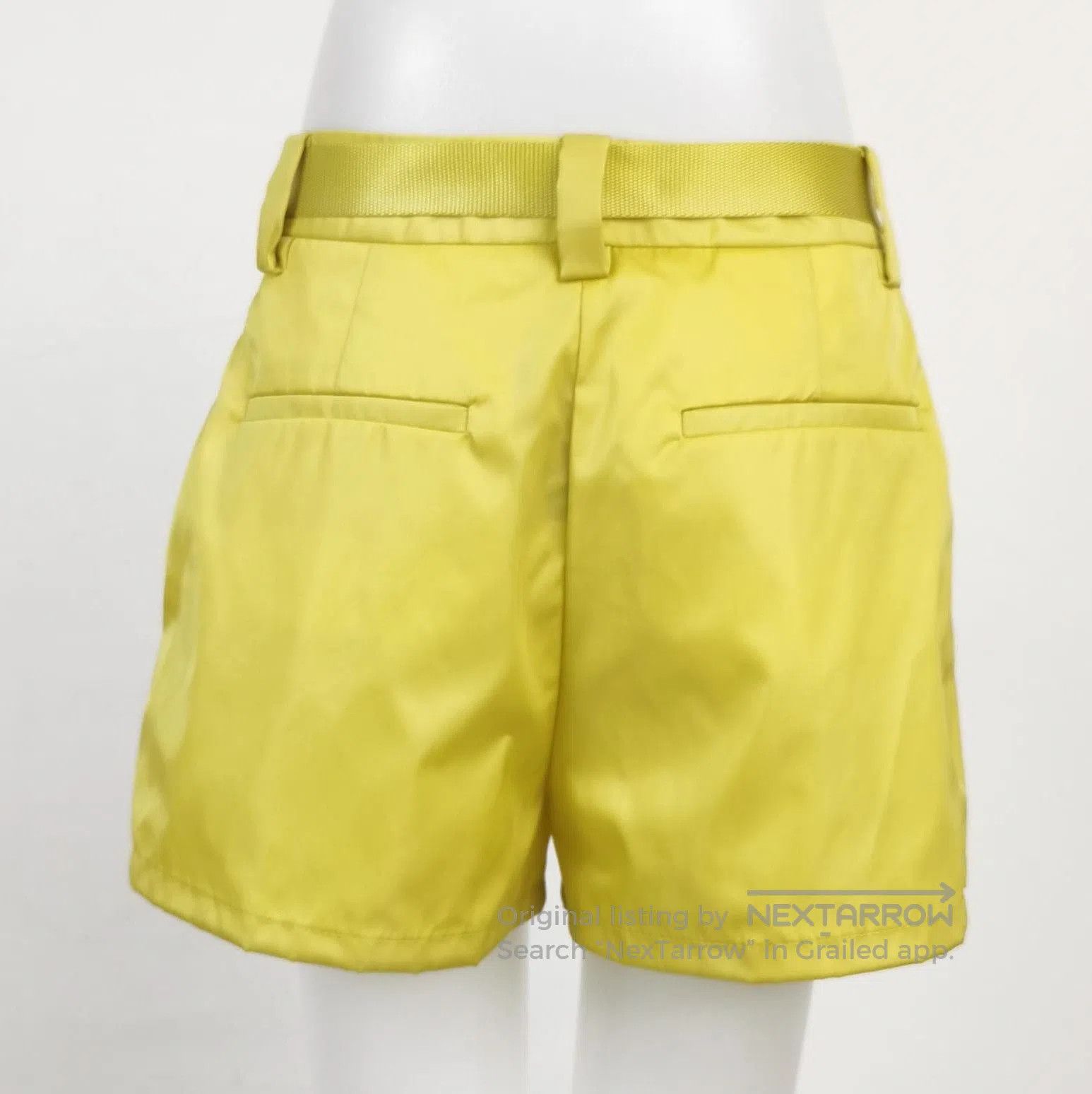 Prada Prada Yellow Belted Shorts with Pocket . Size 37" - 1 Thumbnail