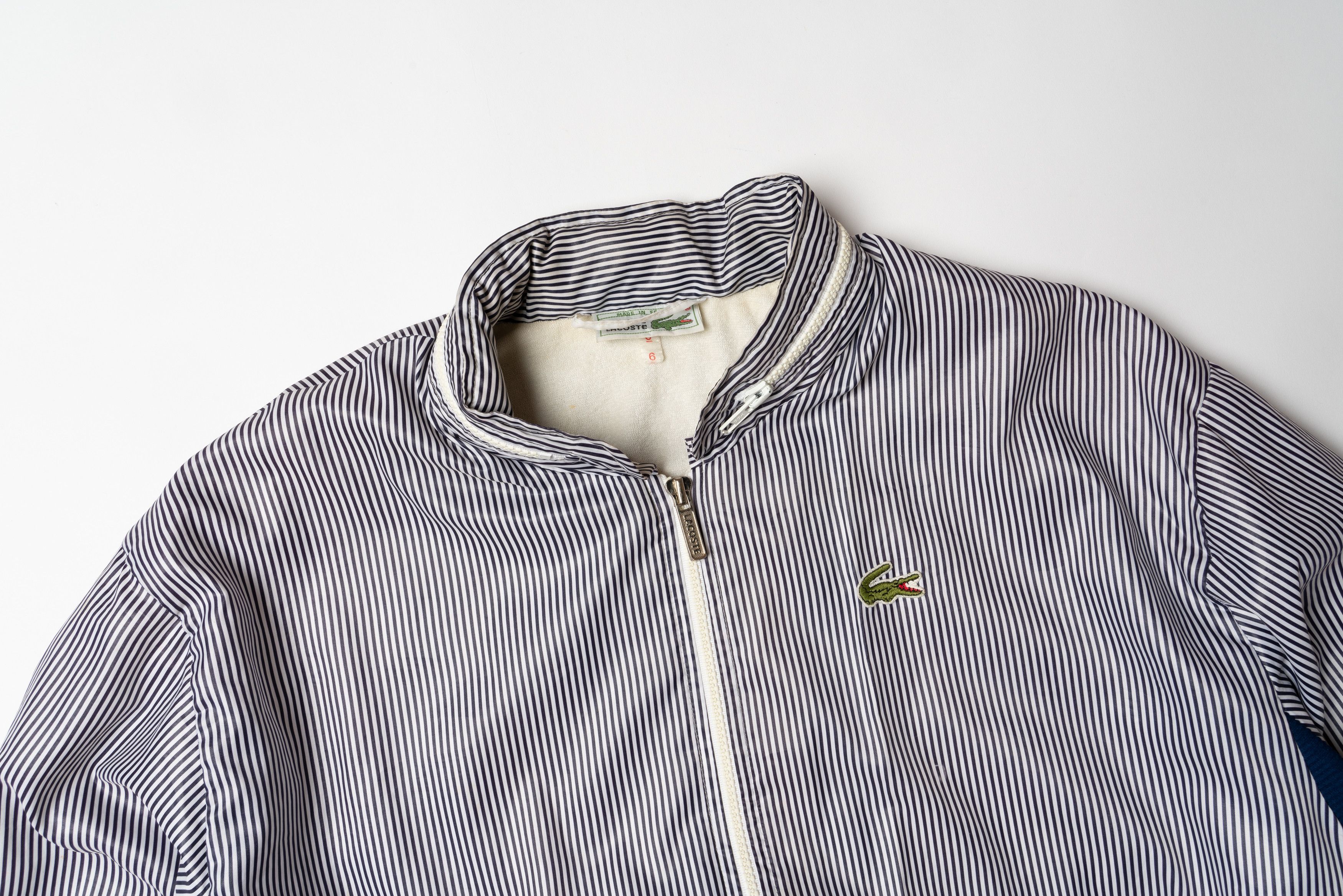 Lacoste 🔵 CHEMISE LACOSTE Vintage Nylon Striped Jacket Size US XL / EU 56 / 4 - 2 Thumbnail