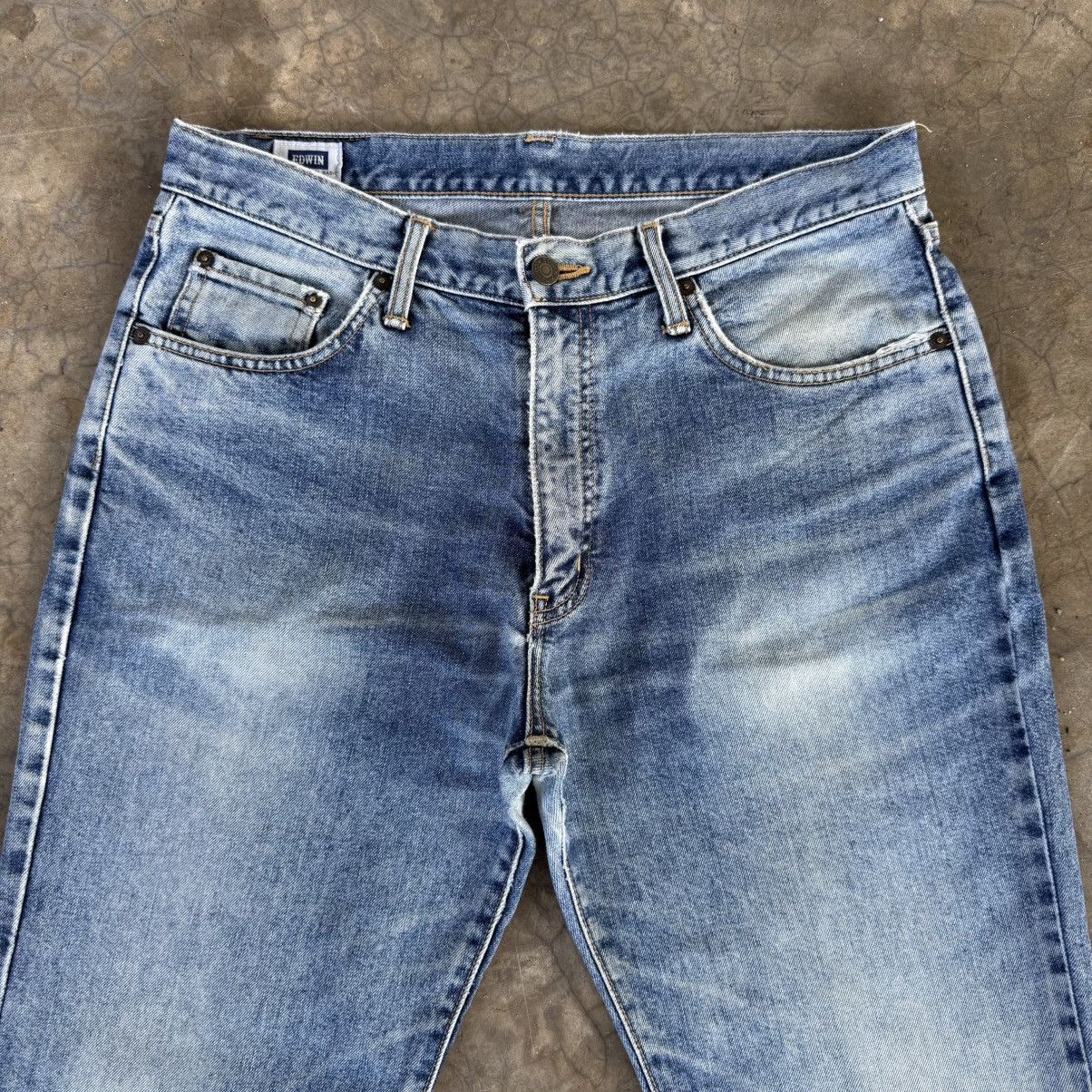 Edwin Vintage Edwin 403 Faded Mud Washer Denim Jean Pants Size US 34 / EU 50 - 2 Thumbnail