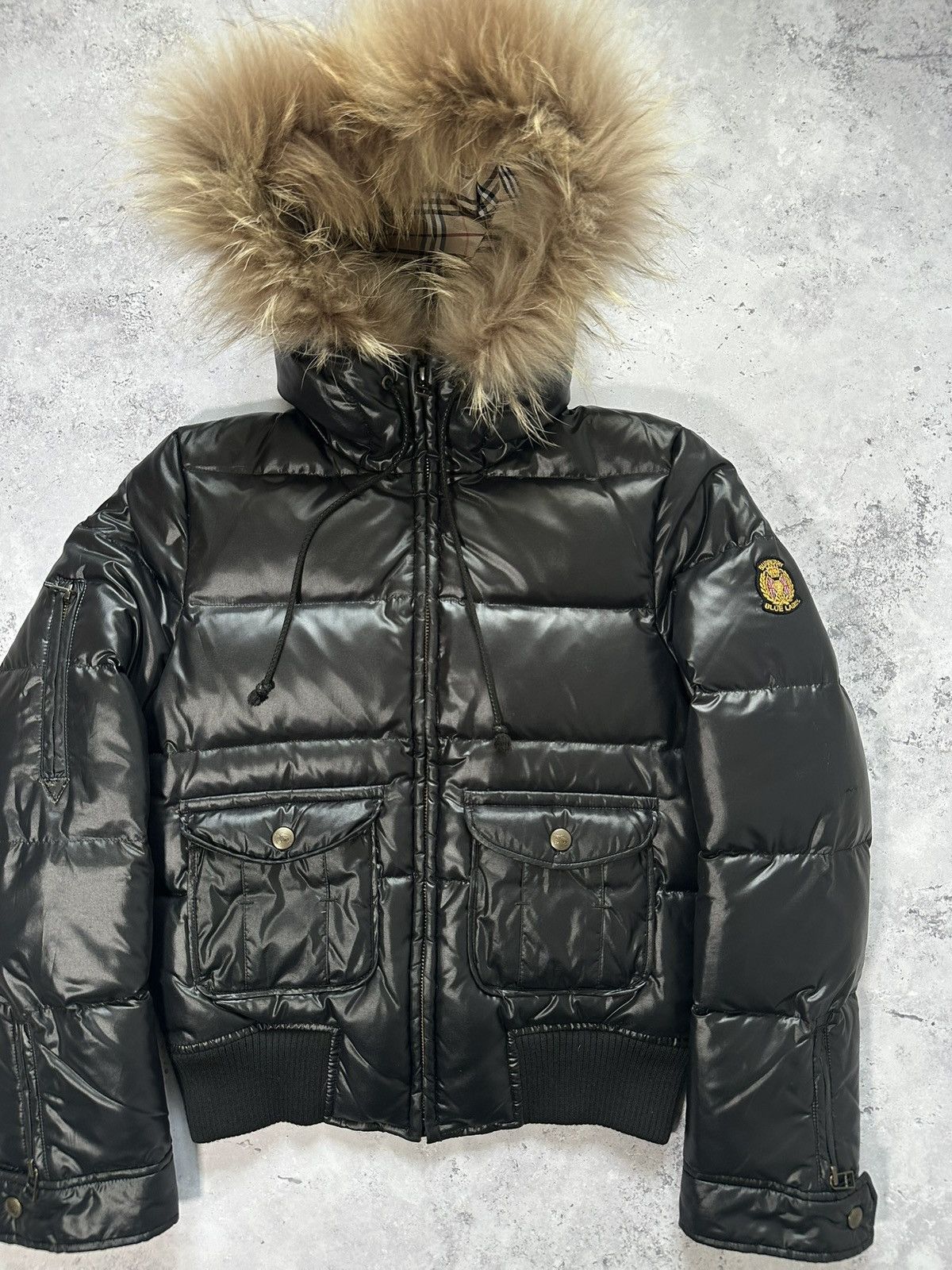 Burberry Burberry Blue Label 2009 Union Jack Fur Hood Down Jacket Size M / US 6-8 / IT 42-44 - 2 Thumbnail