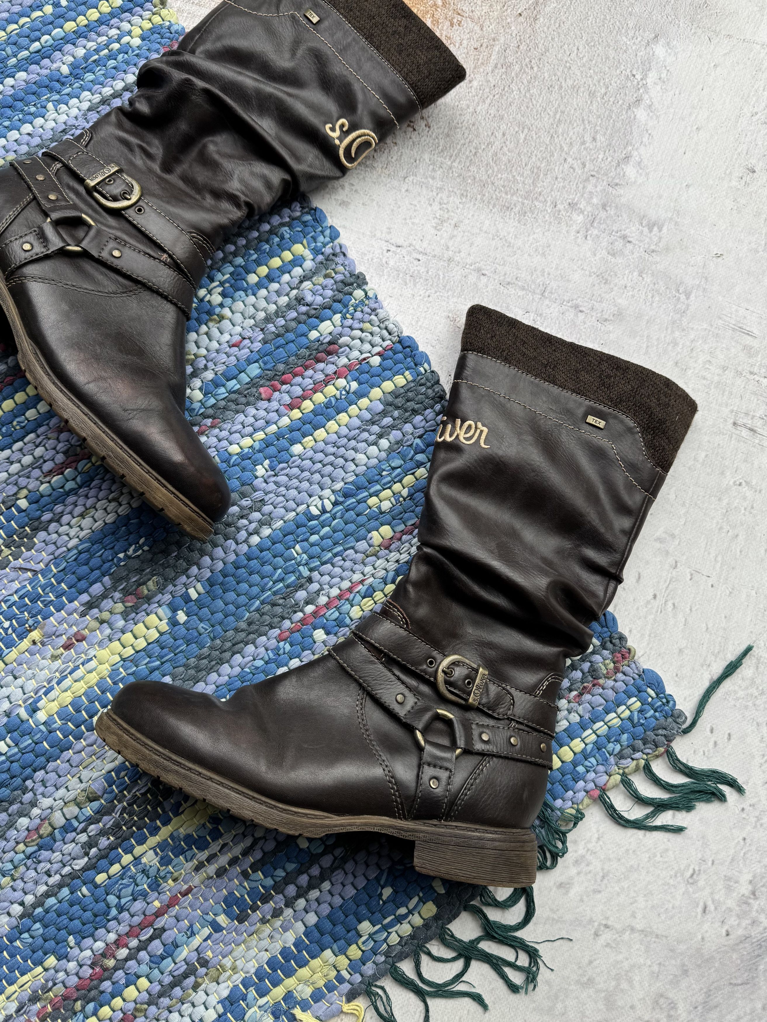Japanese Brand Vintage Belted Boots A724D6(398) Size US 6 / IT 36 - 3 Thumbnail