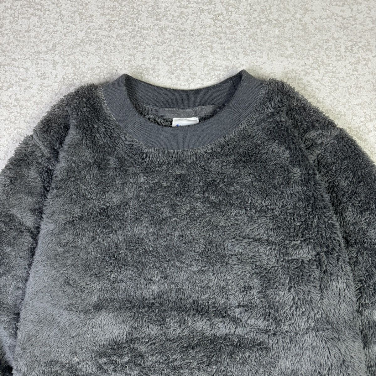 Champion × Japanese Brand Champion Grey Matted Fleece Jumper Sweater Size US S / EU 44-46 / 1 - 2 Thumbnail