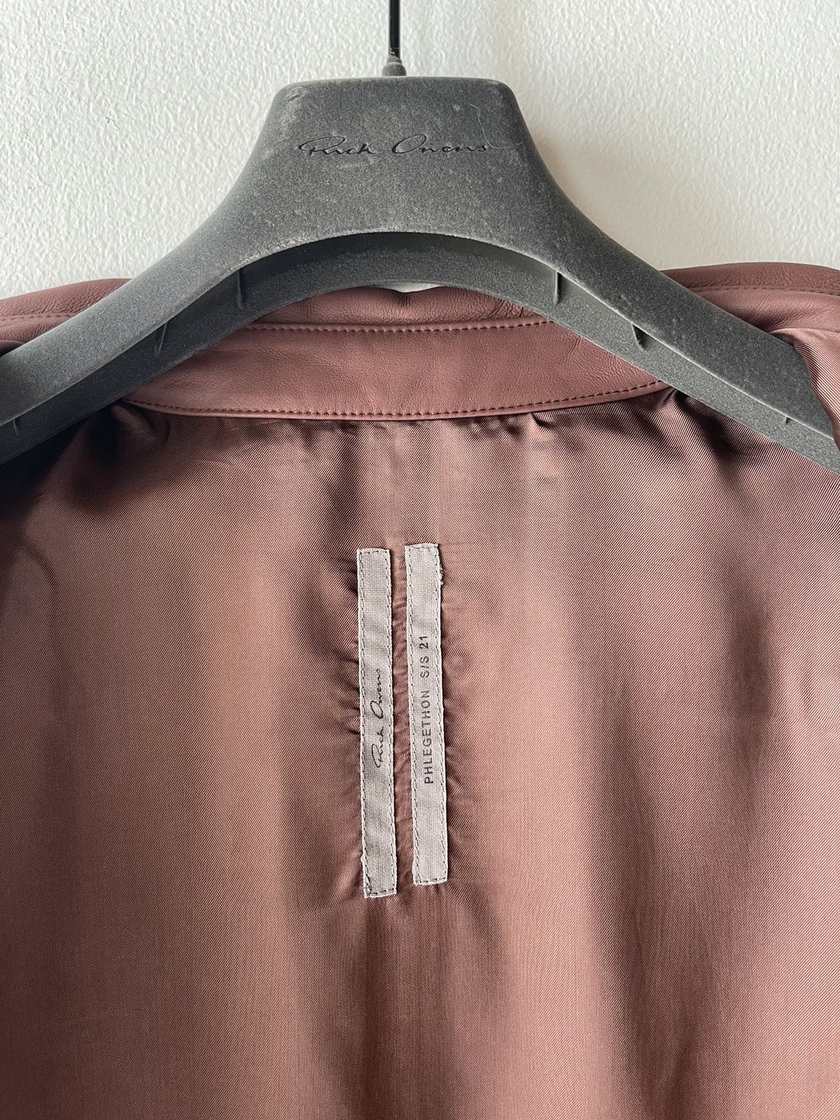 Rick Owens SS21 Phlegethon Leather Outershirt Size US M / EU 48-50 / 2 - 6 Thumbnail