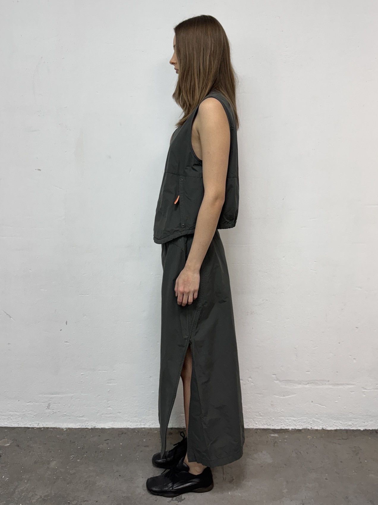 Vintage Two piece set skirt and vest Prada Style Size M / US 6-8 / IT 42-44 - 2 Thumbnail