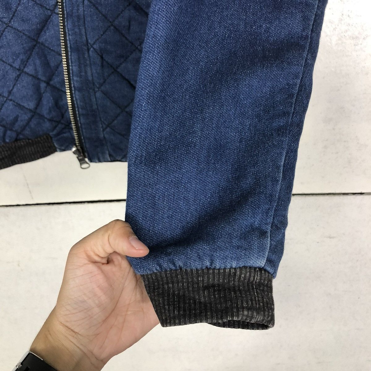 Japanese Brand 🔥VINTAGE DENIM BOMBER JACKET THE DAYZ TOKYO ISSEY MIYAKE Size US M / EU 48-50 / 2 - 15 Thumbnail