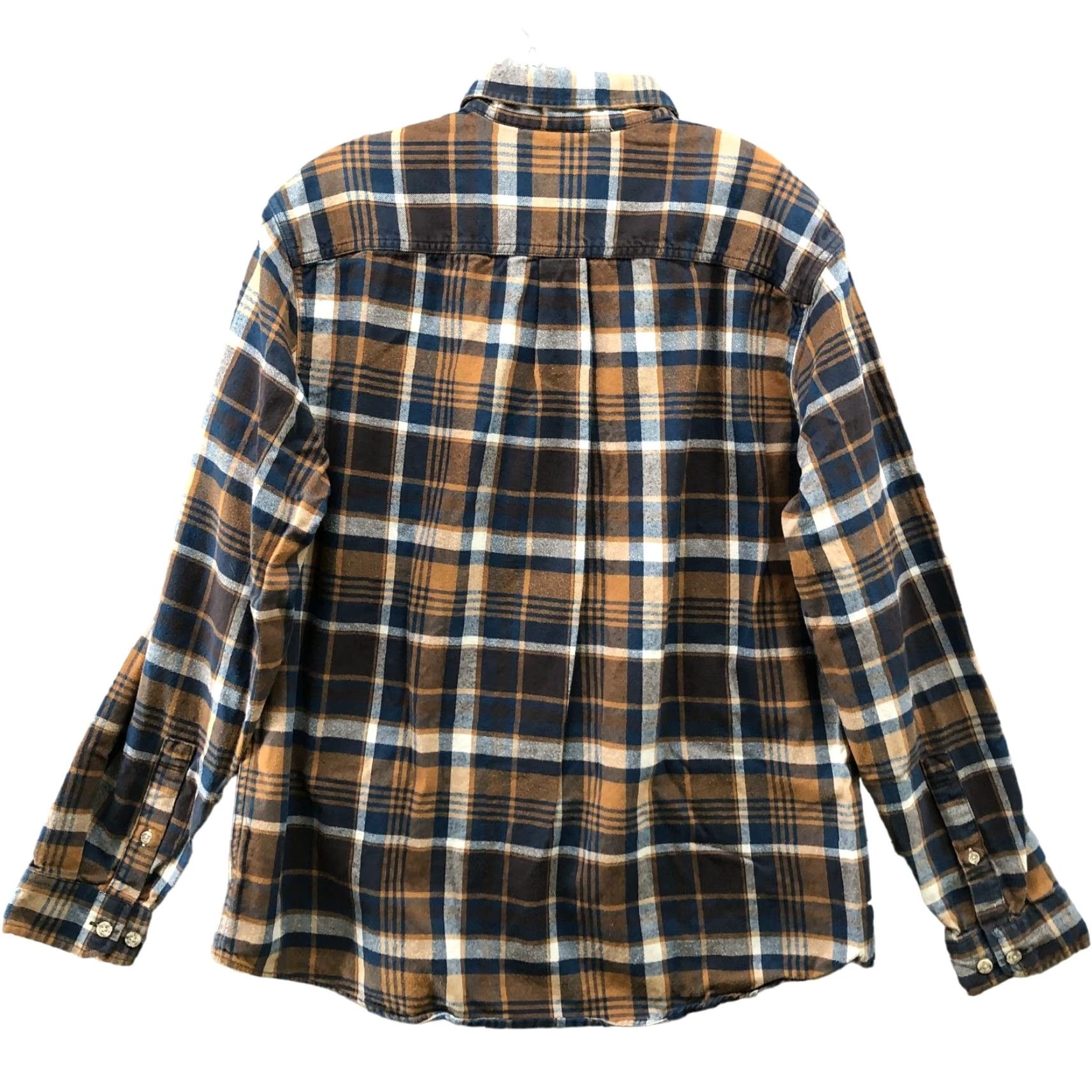 Eddie Bauer VINTAGE Eddie Bauer Flannel Shirt Mens L Classic Fit Brown Blue Plaid Thick Cotton Size US L / EU 52-54 / 3 - 2 Thumbnail