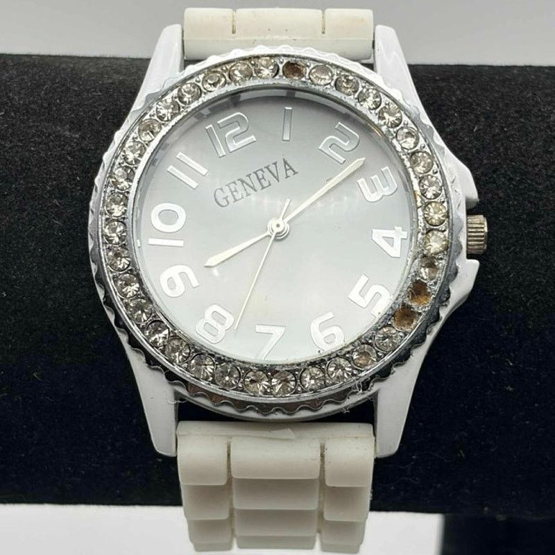 Geneva White Geneva Men’s Watch Size ONE SIZE - 1 Thumbnail