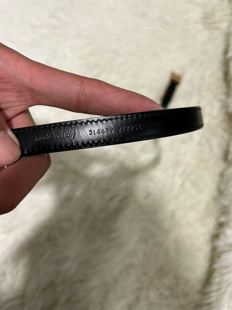 Yves Saint Laurent Saint Laruent 14SS Gold Triple-Button Cowhide Belt 2502-Nex Size ONE SIZE - 4 Thumbnail