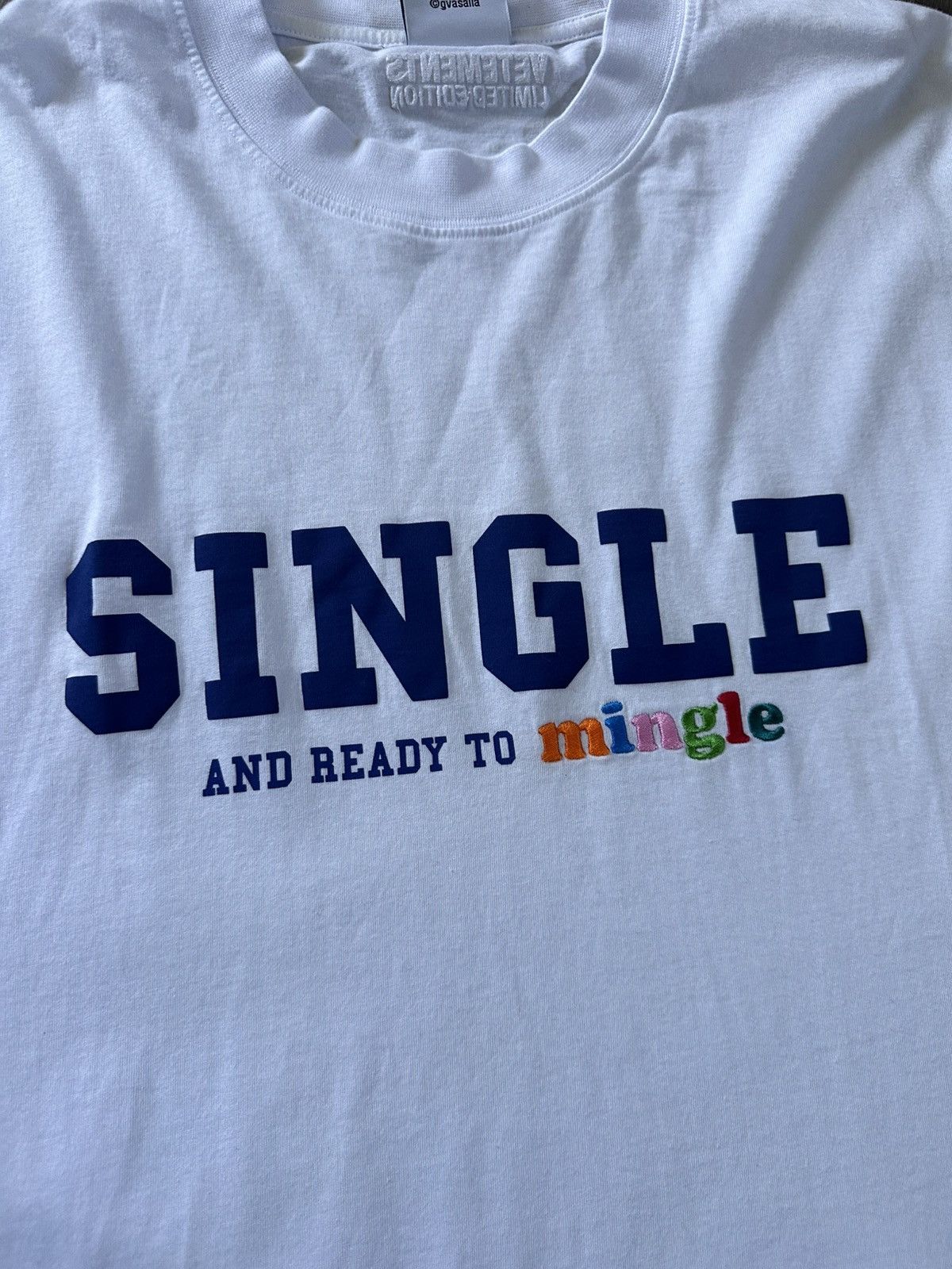 vetements single and ready to mingle oversized tshirt