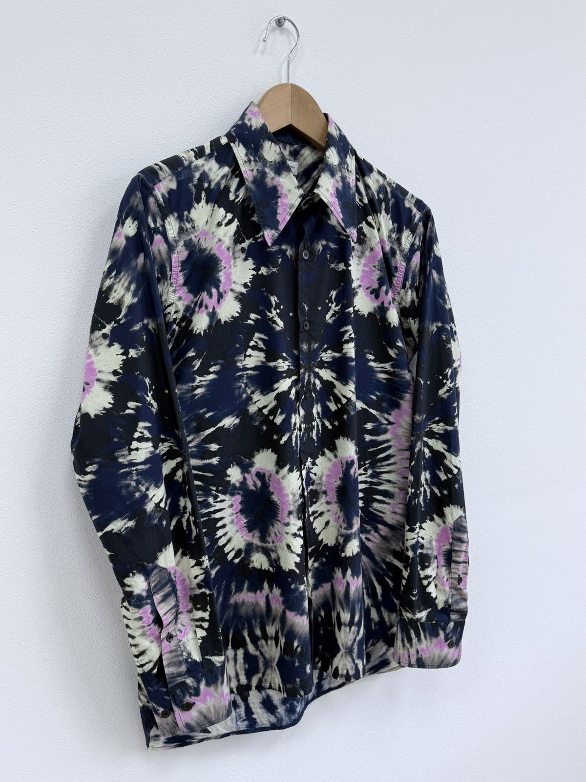 Dries Van Noten Dries Van Noten Tie Dye Button Up Shirt Size US M / EU 48-50 / 2 - 2 Thumbnail