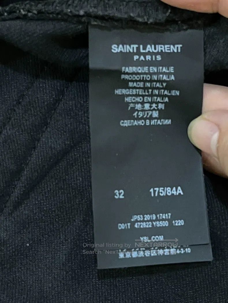 Saint Laurent Paris Saint Laurent Paris Black Basic Denim Jeans Size US 32 / EU 48 - 4 Thumbnail
