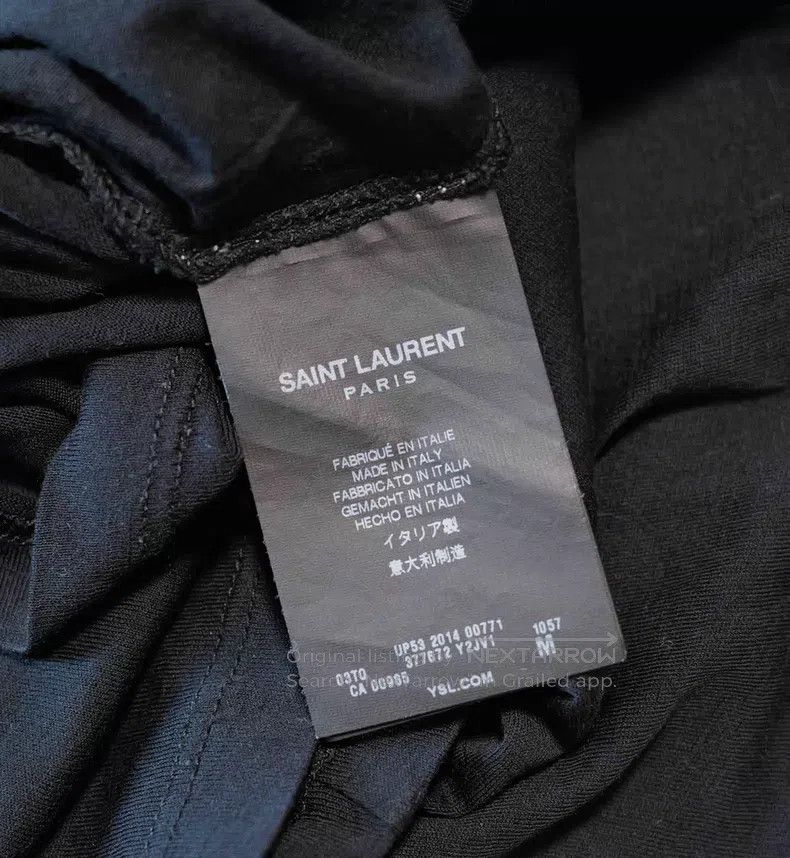 Saint Laurent Paris Saint Laurent Paris Black Printed T-Shirt i Size US M / EU 48-50 / 2 - 4 Thumbnail