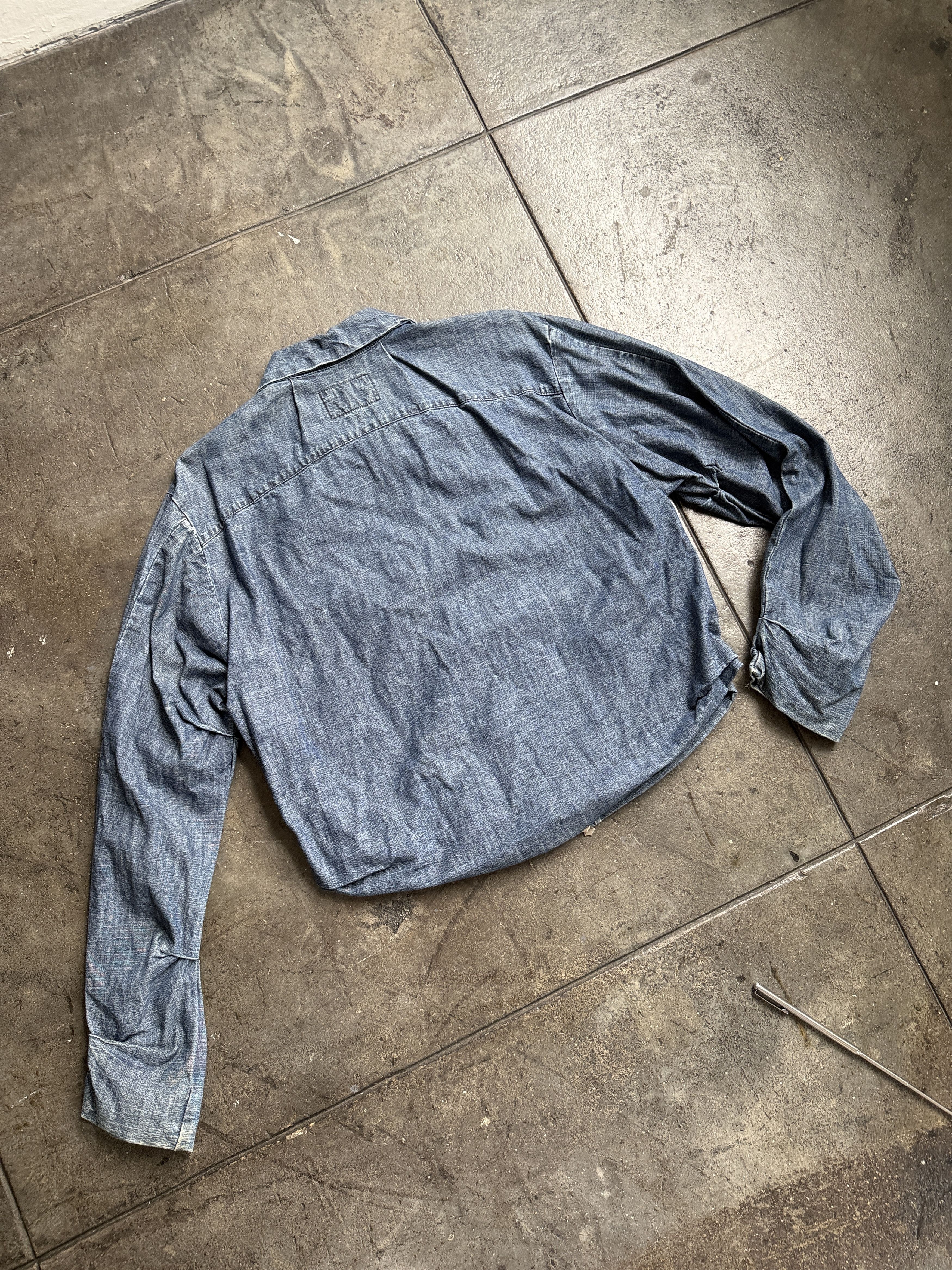 Vivienne Westwood Tokyo Exclusive early 2000's Folded Denim Jacket Size US M / EU 48-50 / 2 - 2 Thumbnail