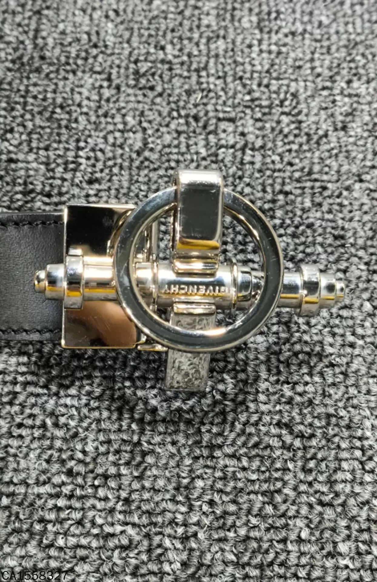 Givenchy GIVENCHY black belt silver buckle Size ONE SIZE - 3 Thumbnail