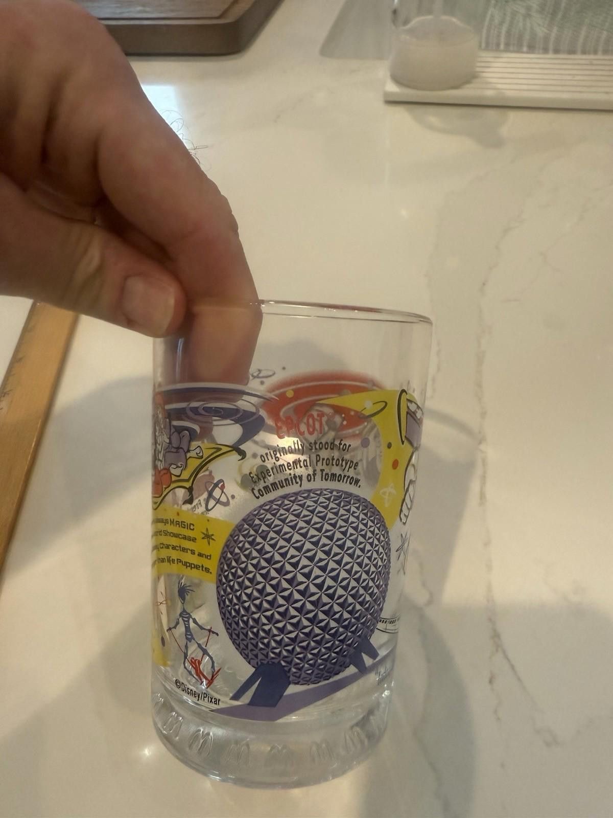 Designer Disney World Epcot Center 100 McDonalds 16 Oz Glass Size ONE SIZE - 5 Thumbnail