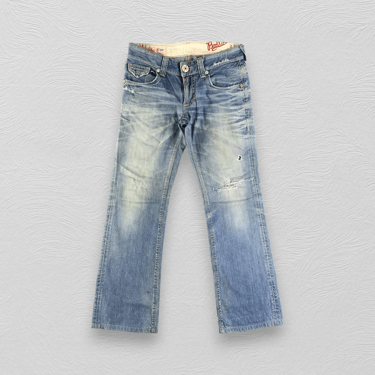 Edwin Vintage Edwin Blue Trip Jeans Distressed Denim KJ2269 Size US 30 / EU 46 - 1 Thumbnail