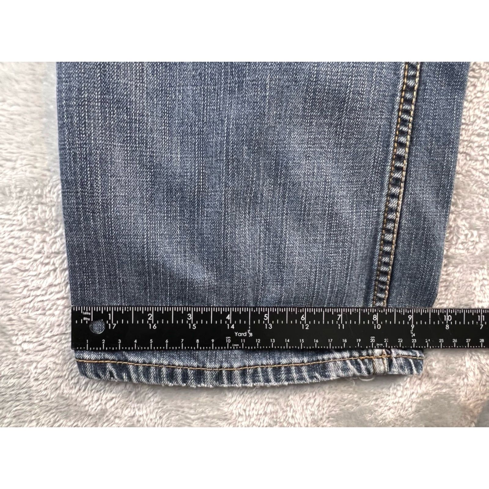 Vintage Seven7 Straight Jeans Mens 38X32 Blue Faded Embroidered Logo Y2K Vintage? No Size US 38 / EU 54 - 5 Thumbnail