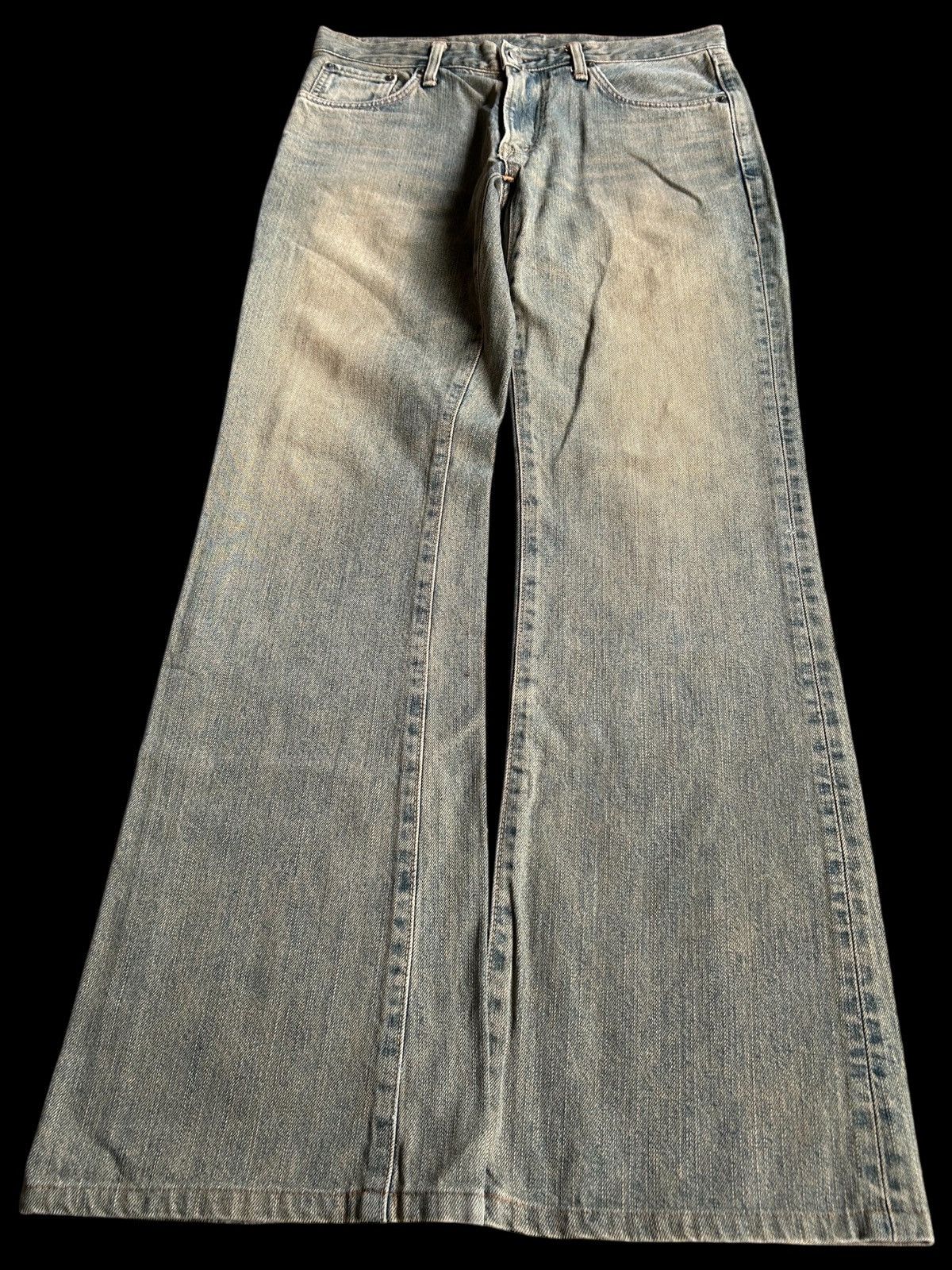 Japanese Brand × Kapital × Vintage Flare Edwin Rusty Distressed Denim Jeans Size US 32 / EU 48 - 1 Thumbnail
