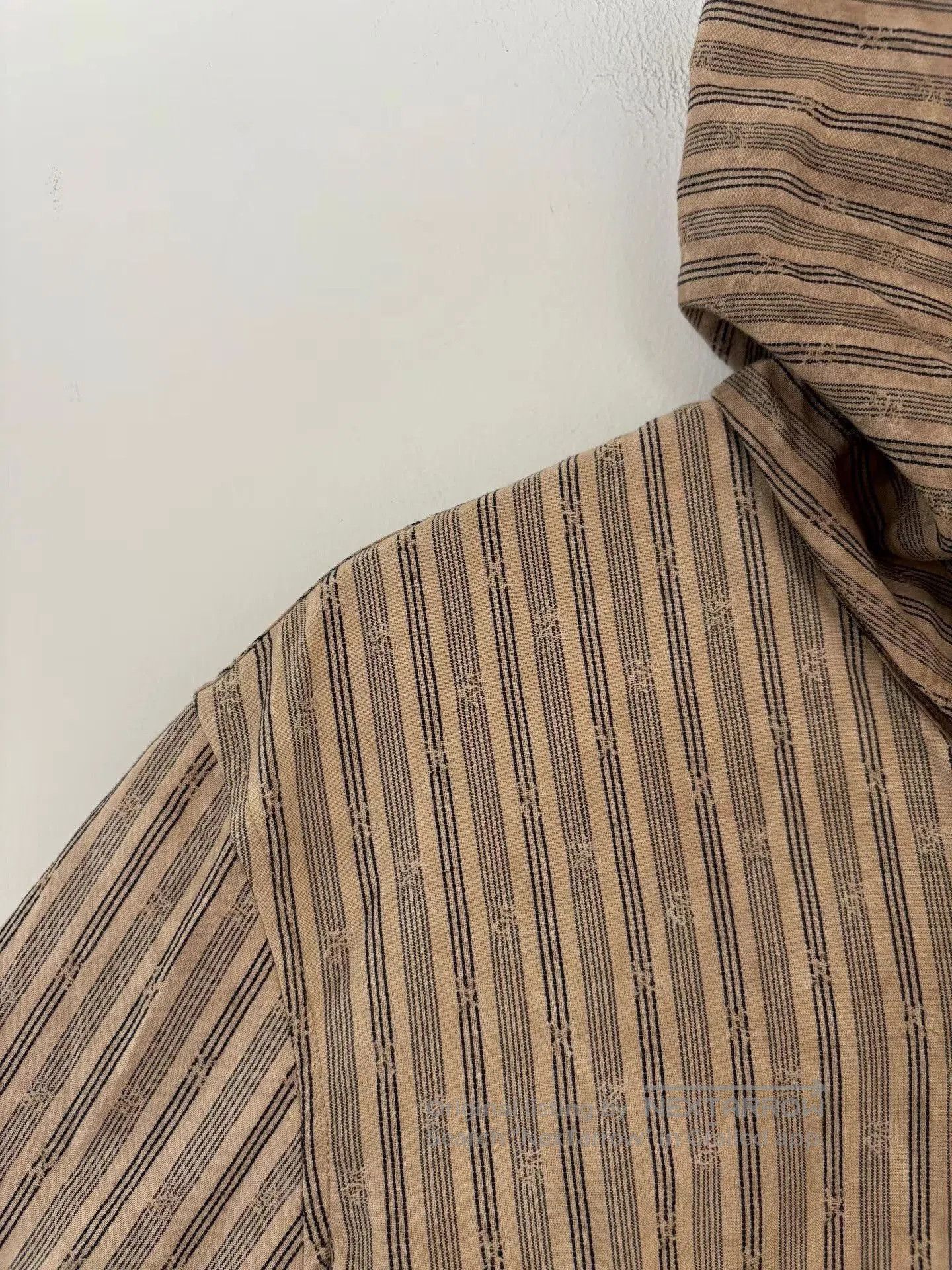 Ziggy Chen Striped High Collar Long Sleeve Button. Size US S / EU 44-46 / 1 - 5 Thumbnail
