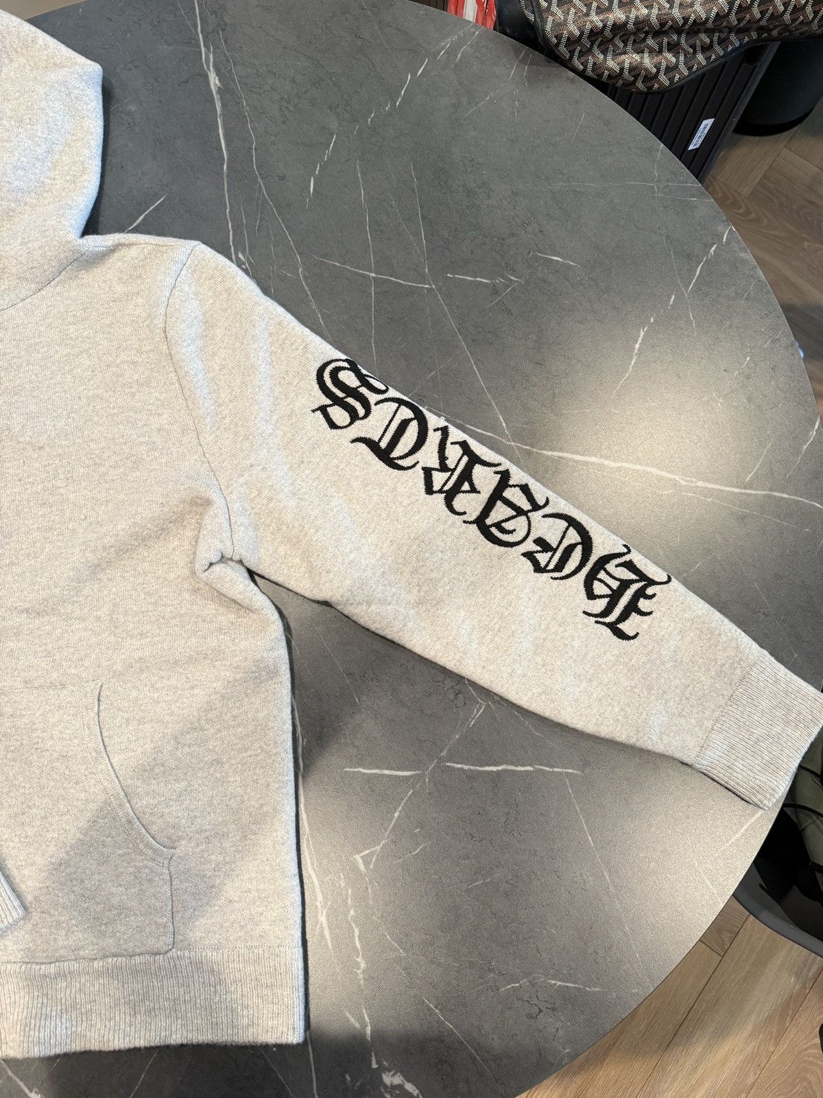 Chrome Hearts Chrome Hearts Zip Hoodie Grey Wool Knit Sleeve Logo Size US M / EU 48-50 / 2 - 2 Thumbnail