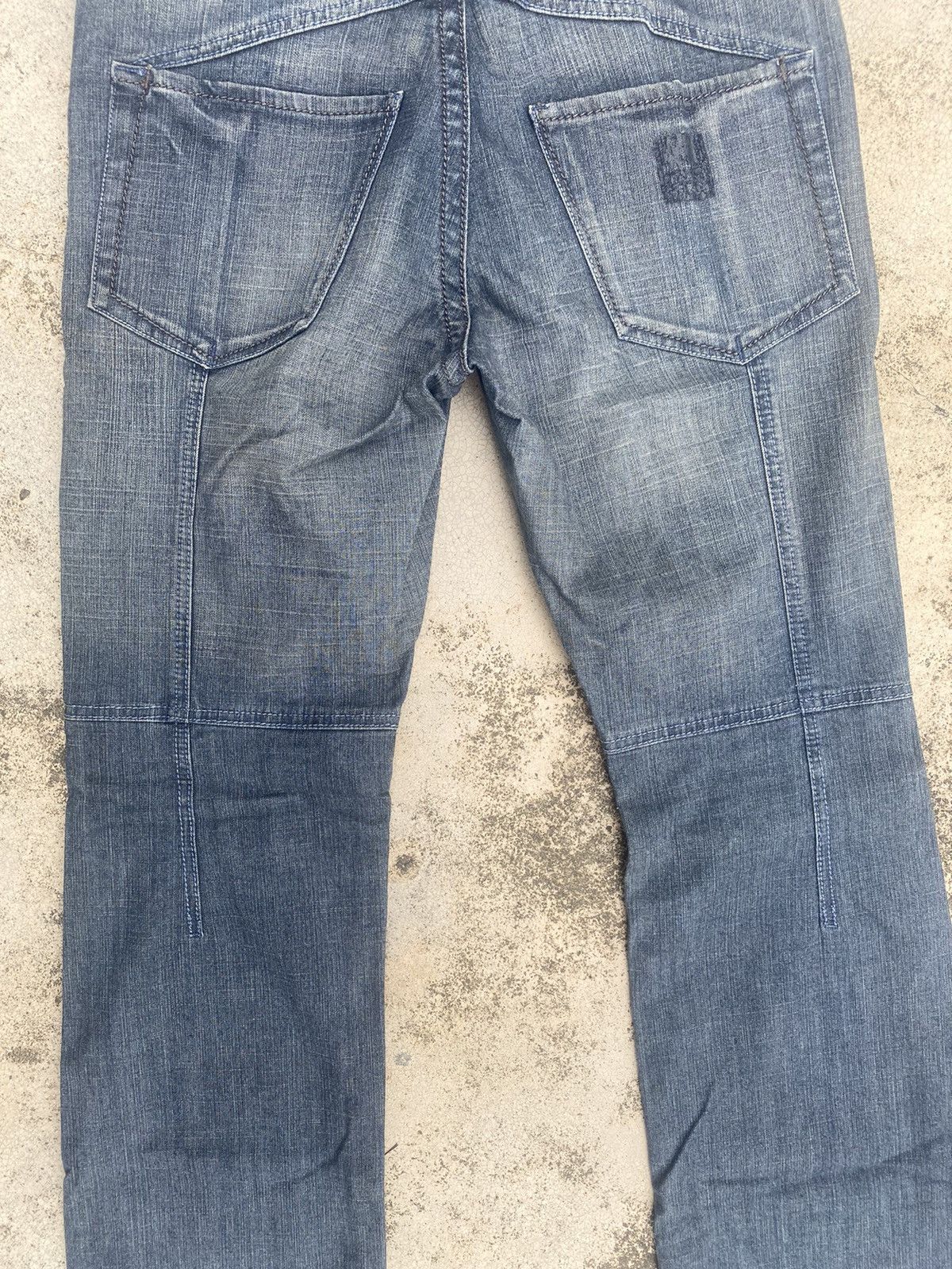 If Six Was Nine × Le Grande Bleu (L.G.B.) × Marithe + Francois Girbaud Flare Jeans Marithe Francois Girbaud Faded Denim Jeans Size US 34 / EU 50 - 18 Thumbnail