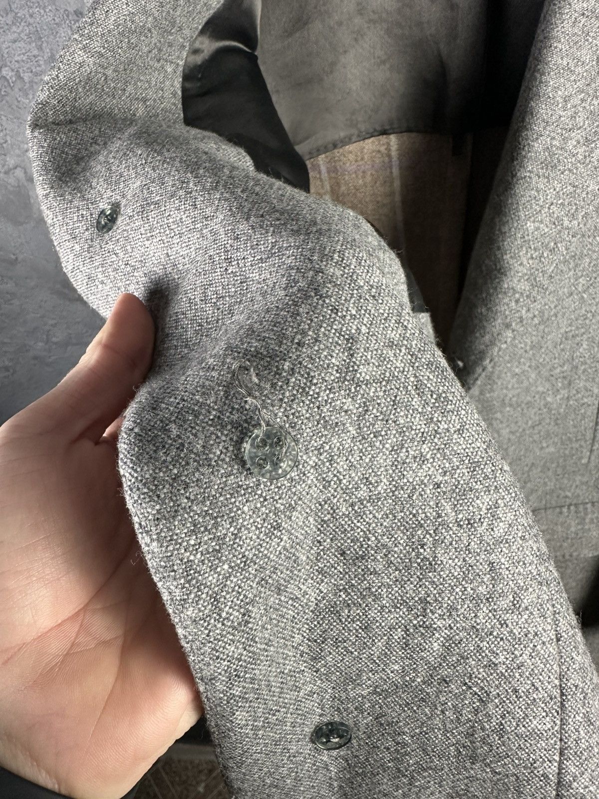 Hackett Men’s Hackett London Gray Wool Coat Size 54 Size US L / EU 52-54 / 3 - 18 Thumbnail