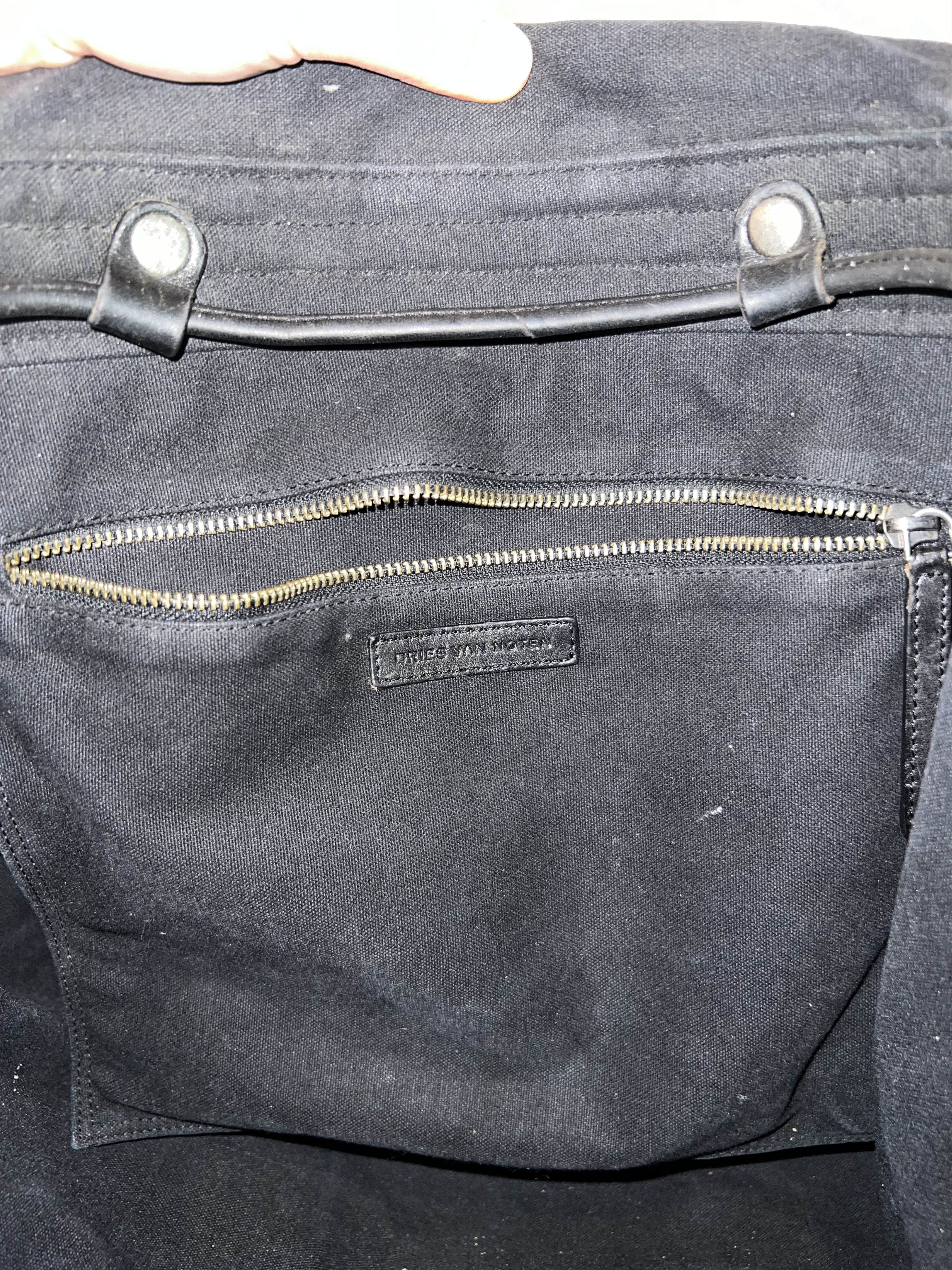 Dries Van Noten Dries Van Noten - Green Leather Payton Embossed XL Backpack Size ONE SIZE - 22 Thumbnail