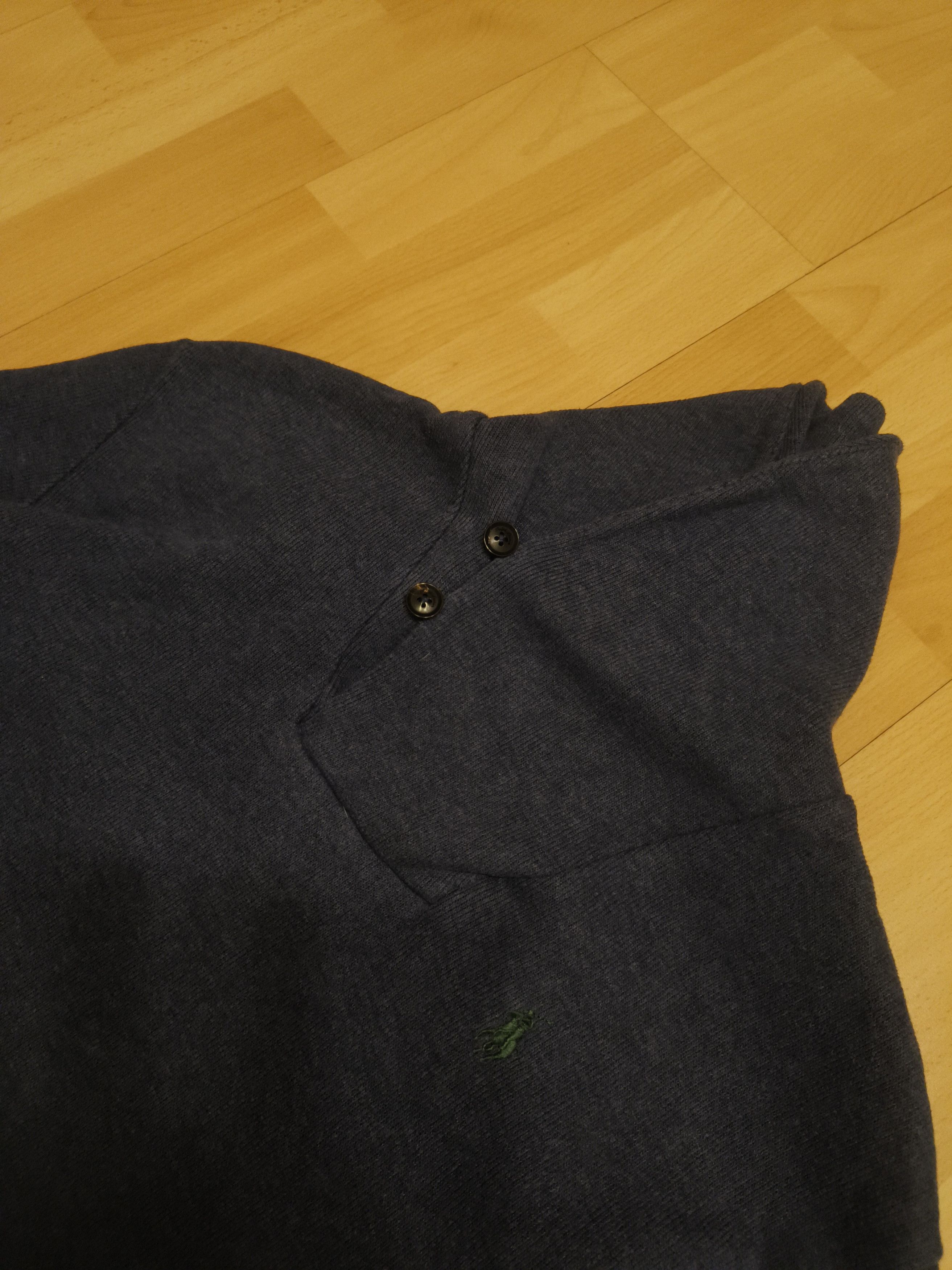 Polo Ralph Lauren Polo Ralph Lauren Navy Shawl Collar Knit Pullover Hoodie Size US XS / EU 42 / 0 - 2 Thumbnail