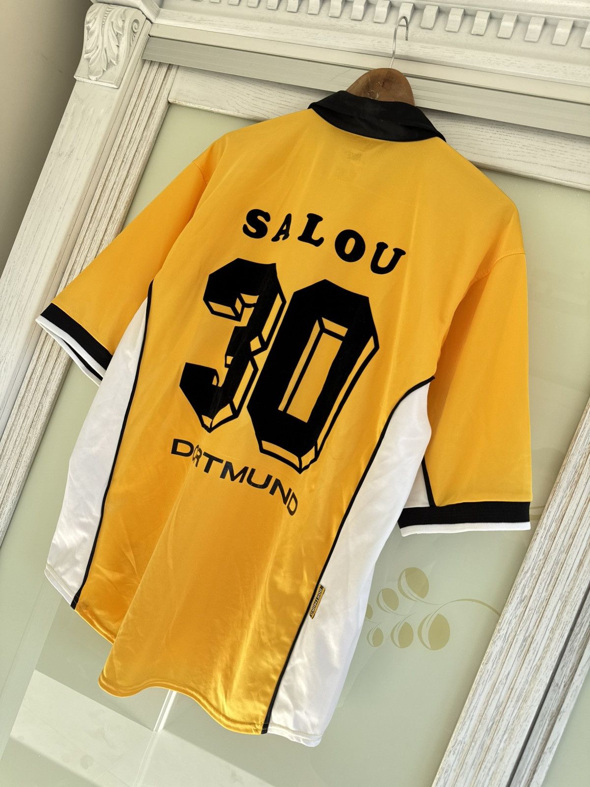 Nike Salou #30 Borussia Dortmund 1998-1999 Vintage Soccer Jersey Size US XL / EU 56 / 4 - 4 Thumbnail