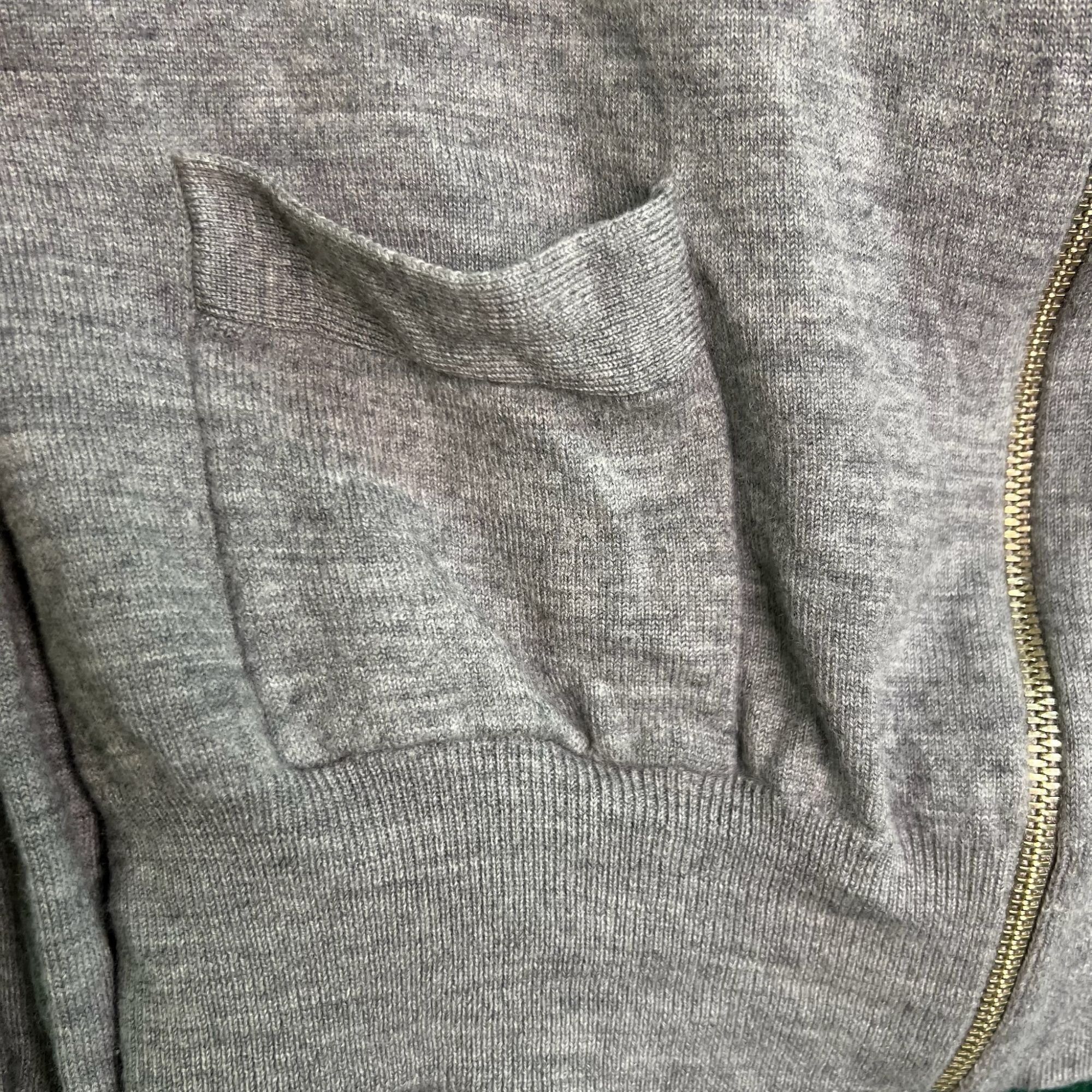 Paul Smith PAUL SMITH Jeans Gray Knit Bomber Jacket With Gold Zipper Ri Size US XL / EU 56 / 4 - 6 Thumbnail