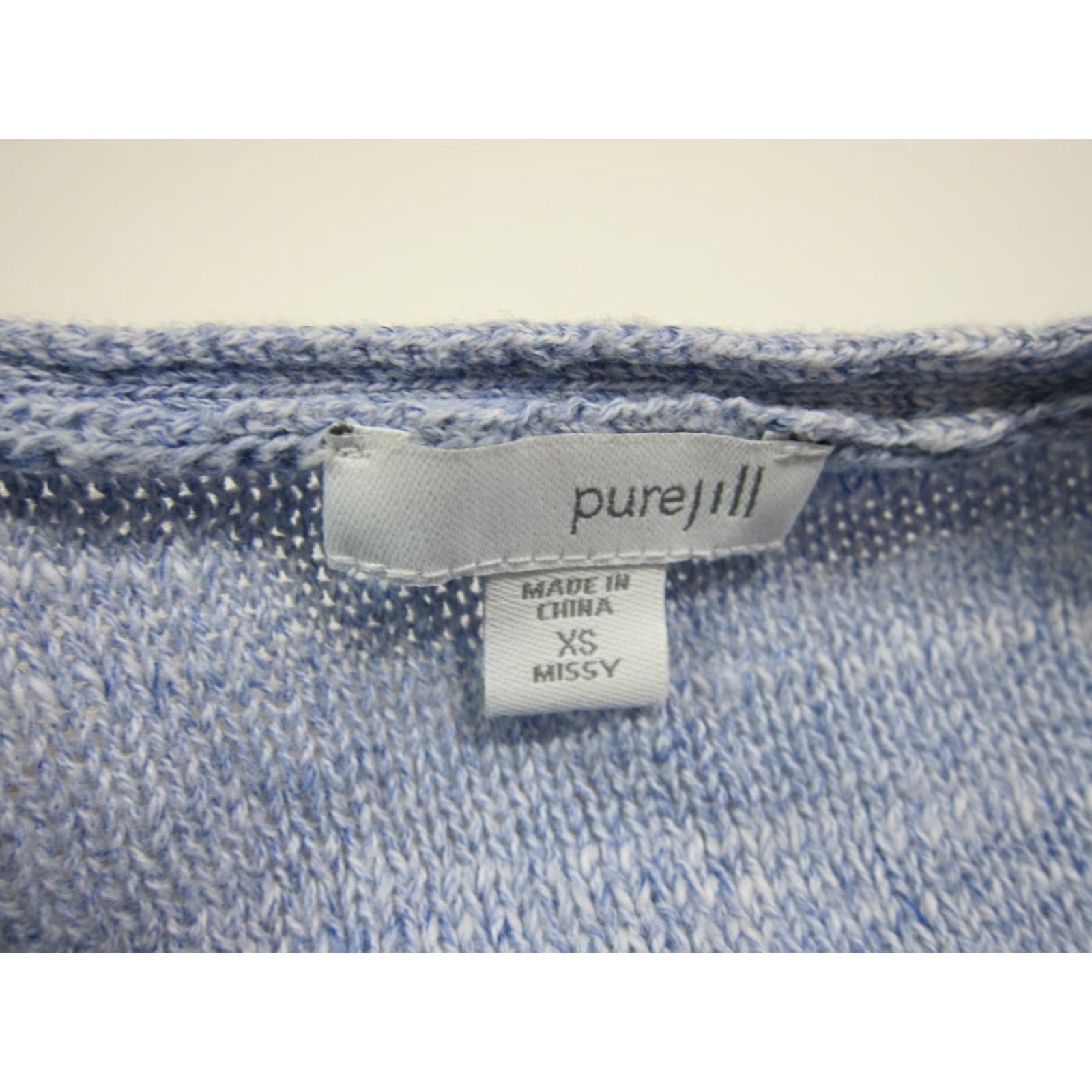 J. Jill VINTAGE Pure J.Jill Missy Blue 100% Cotton Pullover Sweater With Pockets Women XS Oversized Pullover Sweater Blue Pockets Womens XS Size XS / US 0-2 / IT 36-38 - 3 Thumbnail