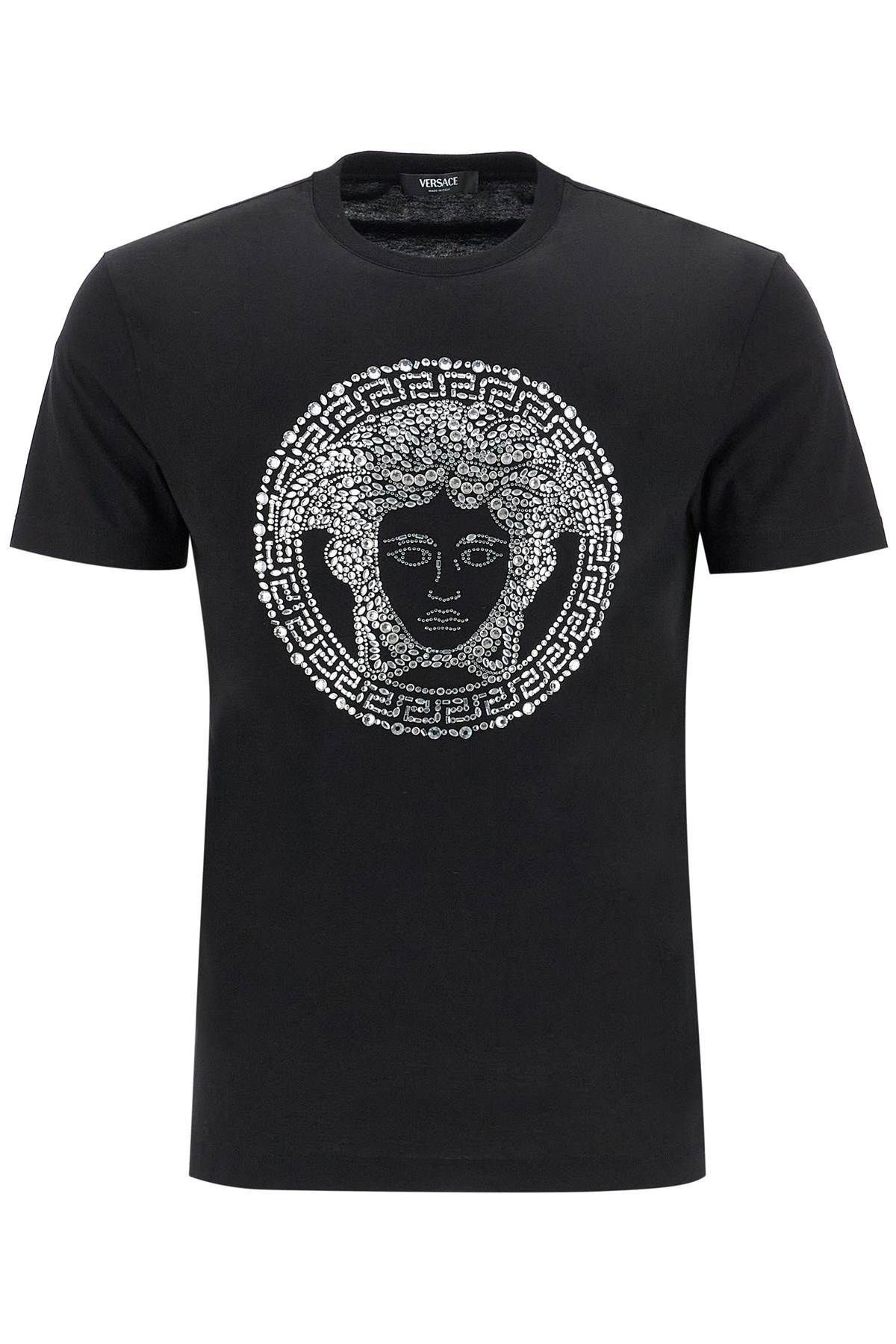 Versace Medusa Crystal Embellished T Label Size M