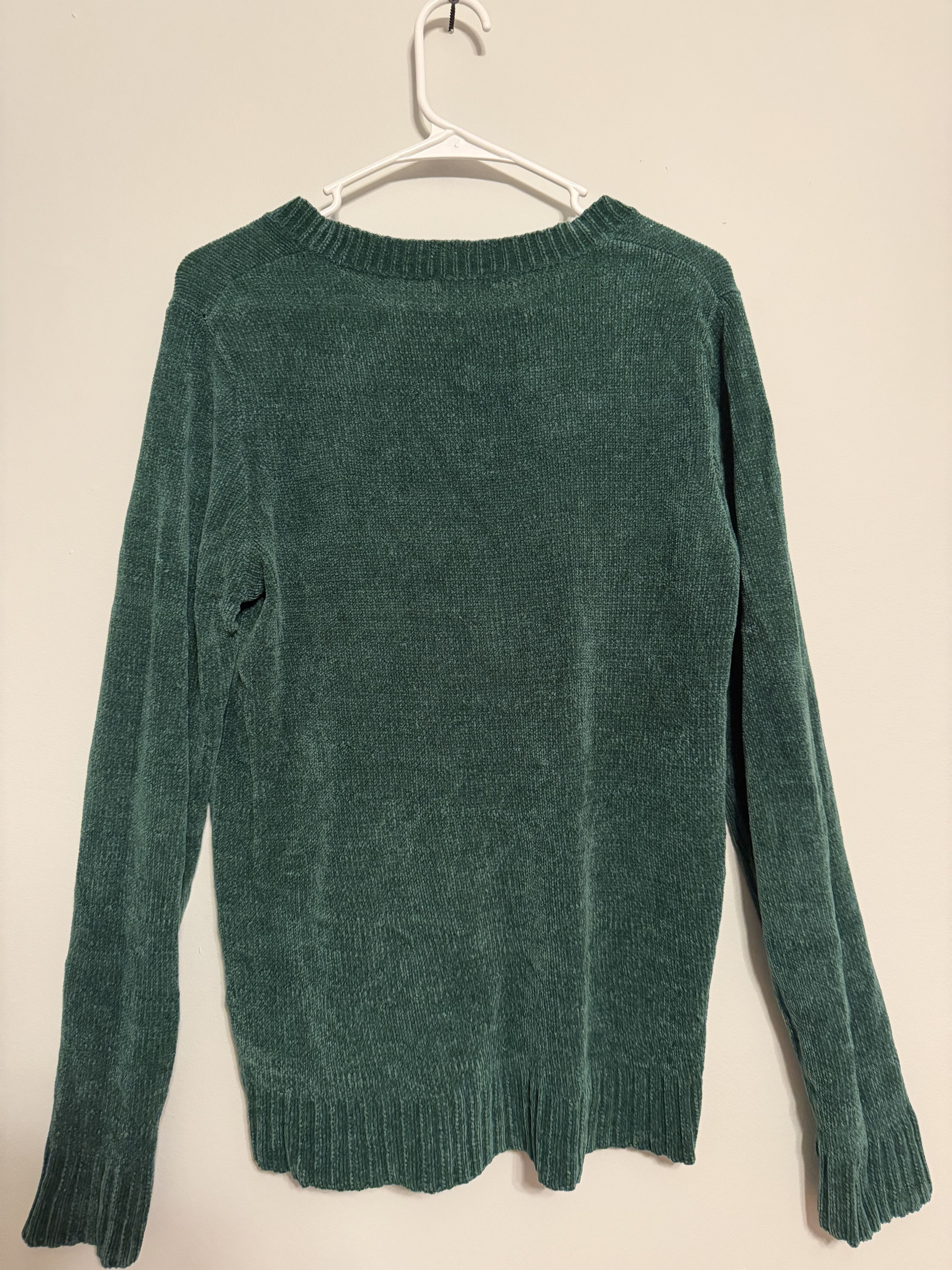 Other Cozy Forest Green Chenille Sweater – Women's Size L Size L / US 10 / IT 46 - 8 Thumbnail