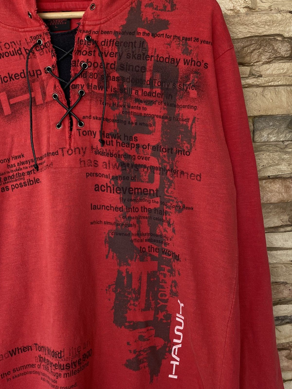 Tony Hawk Rare 90s Vintage Tony Hawk Skateboarding Long Sleeve Hoodie Size US L / EU 52-54 / 3 - 5 Thumbnail