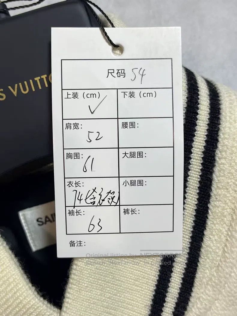 Saint Laurent Paris Saint Laurent Paris Ivory White Wool Baseball Jacket Size US L / EU 52-54 / 3 - 9 Thumbnail