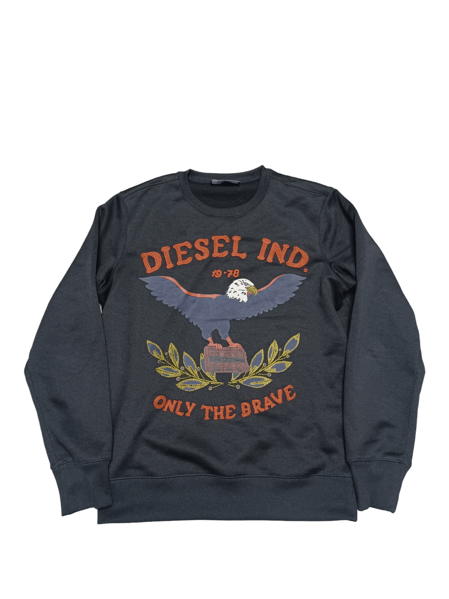 Diesel DIESEL EAGLE EMBROIDERED LOGO DESIGNER SWEATSHIRT Size US M / EU 48-50 / 2 - 1 Thumbnail