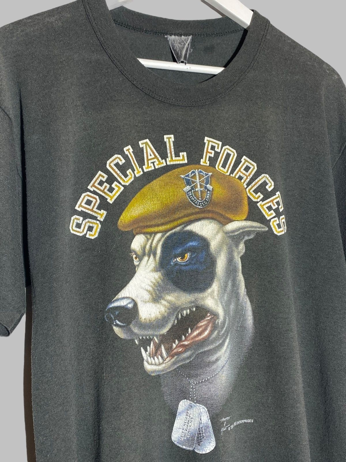 Vintage 90s JRS Enterprises Special Forces T-Shirt Single Stitch USA Size US M / EU 48-50 / 2 - 3 Thumbnail
