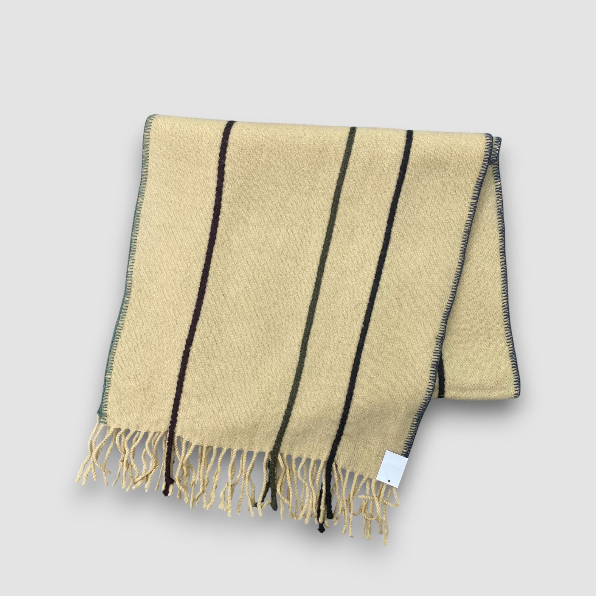 Paul Smith Vintage Paul Smith Scarf Muffler Wool Fringe Winter Scarves Size ONE SIZE - 5 Thumbnail