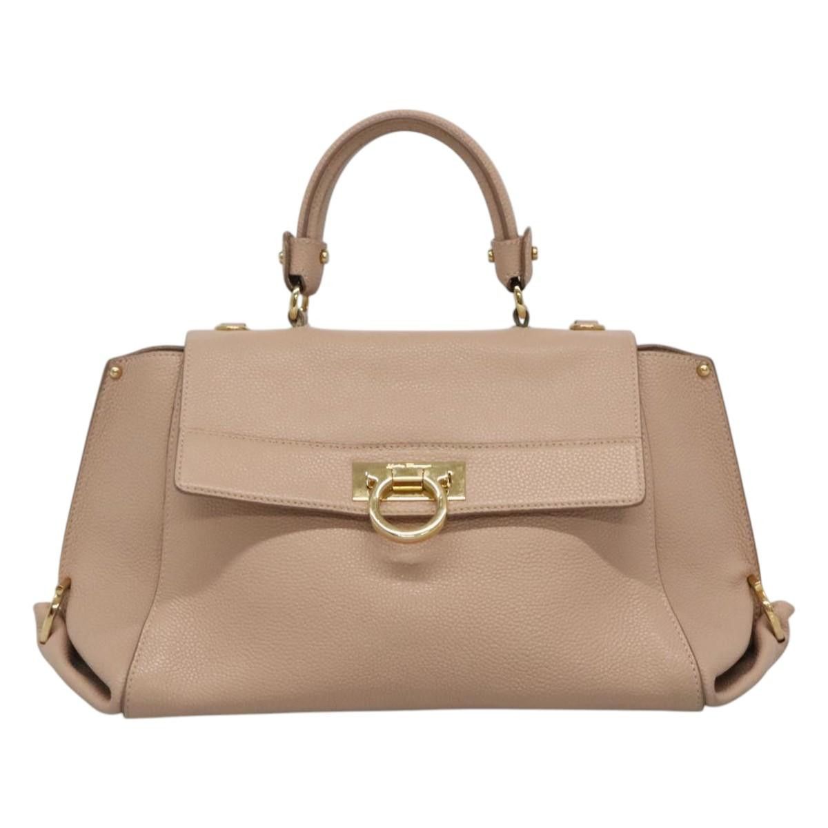 Salvatore Ferragamo Sofia Pink Leather Handbag (Pre-Owned) Size ONE SIZE - 1 Thumbnail