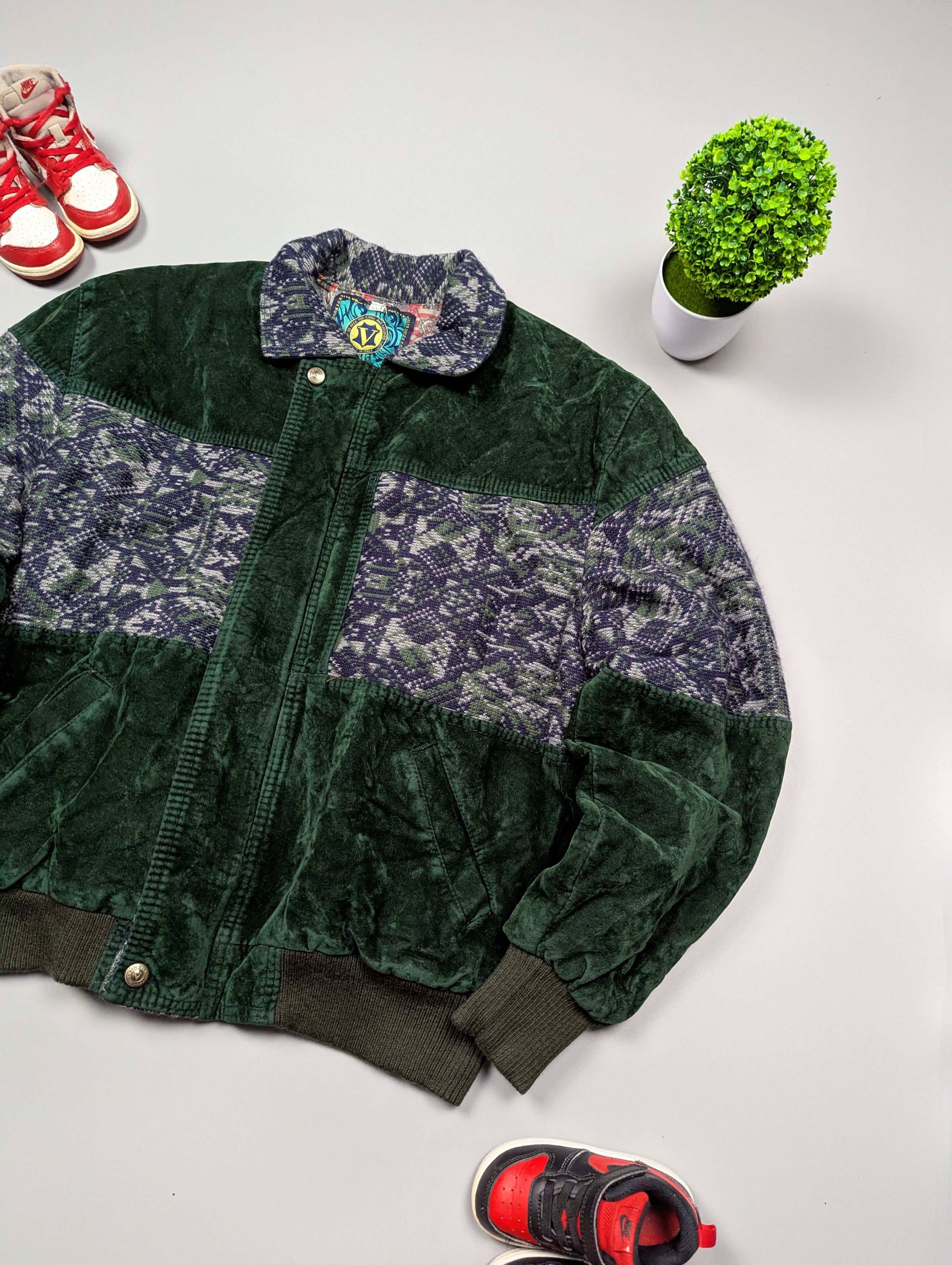 Vintage ALTA Moda F.G.A Rare Italian Mens VTG Streetwear Boho Jacket Size US XXL / EU 58 / 5 - 4 Thumbnail