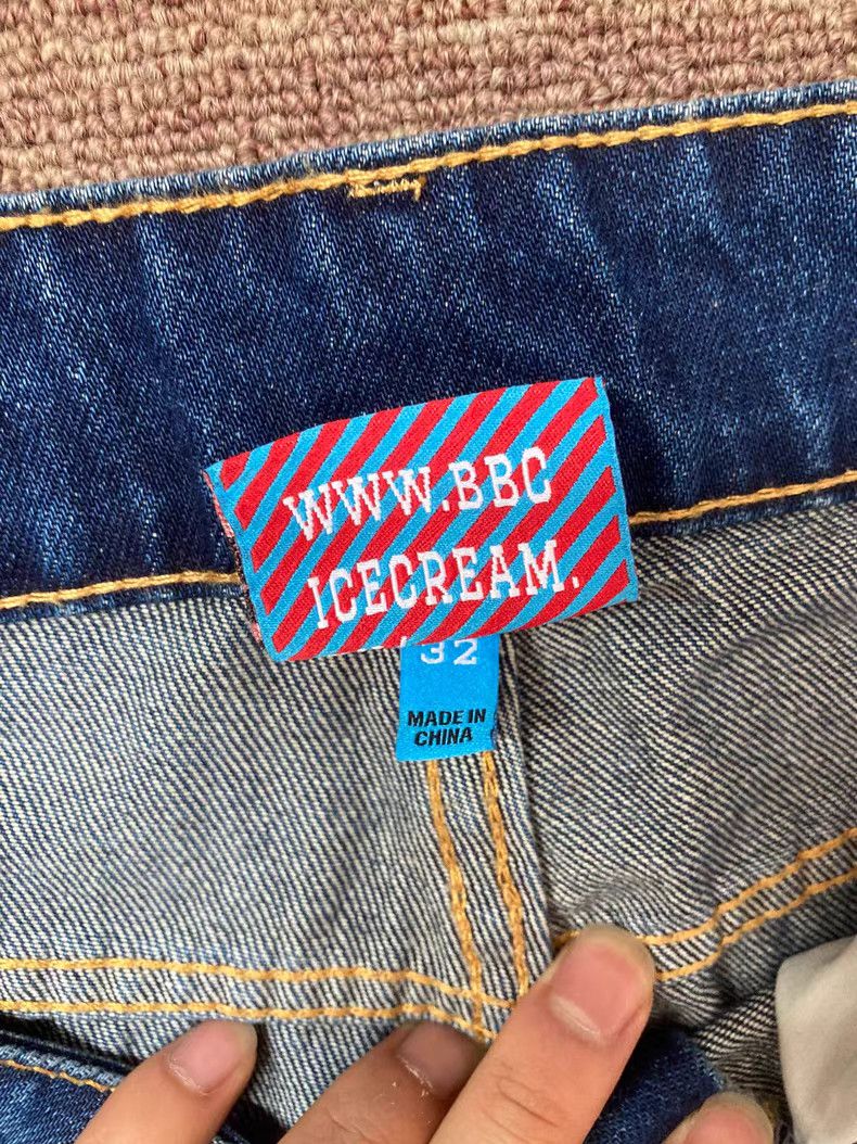 Billionaire Boys Club BBC ICE CREAM Rhinestone Flying Dog Jeans Size US 32 / EU 48 - 5 Thumbnail