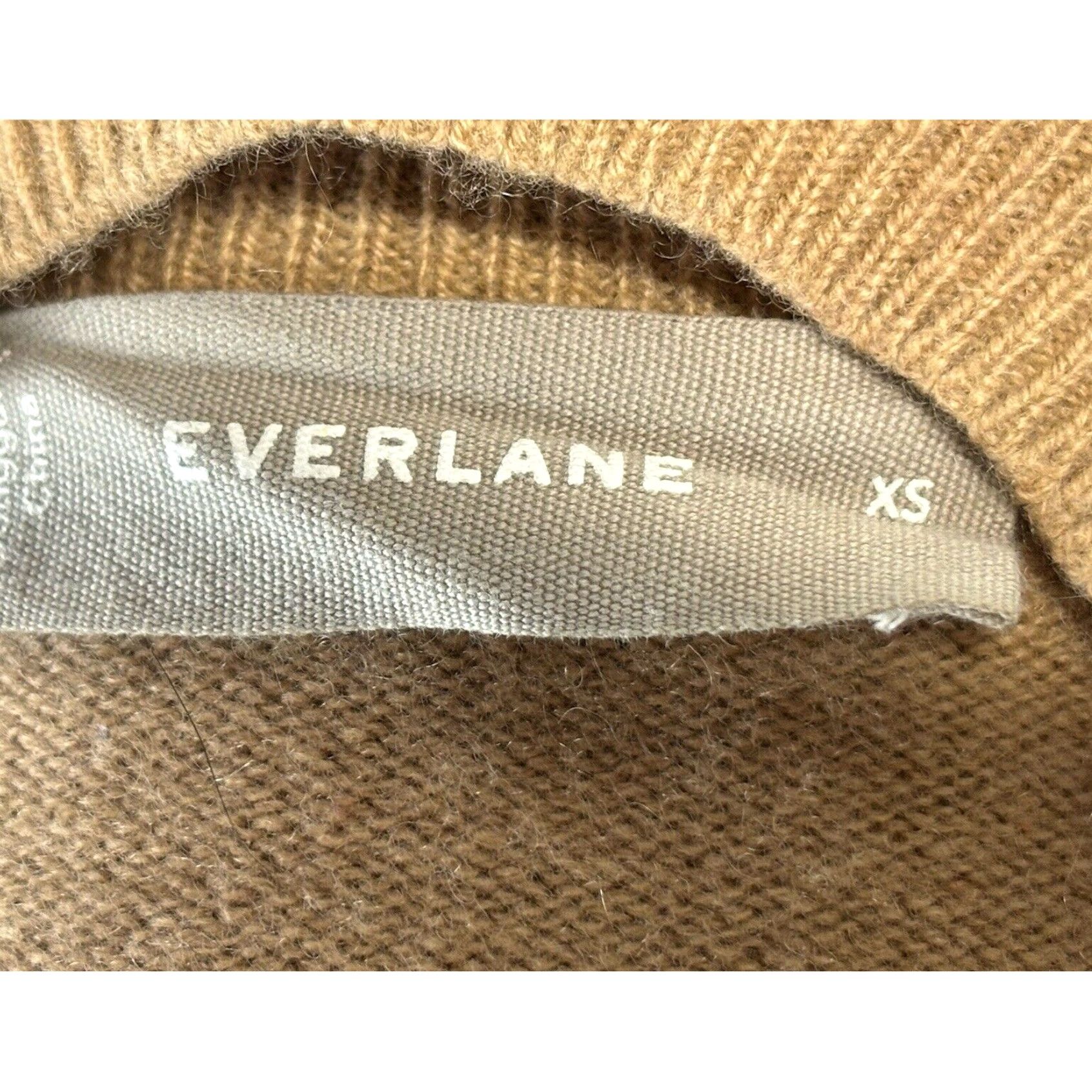 Everlane Everlane Cashmere Pullover Sweater Women's XS Brown Mock Neck Classic Designer Size XS / US 0-2 / IT 36-38 - 6 Thumbnail