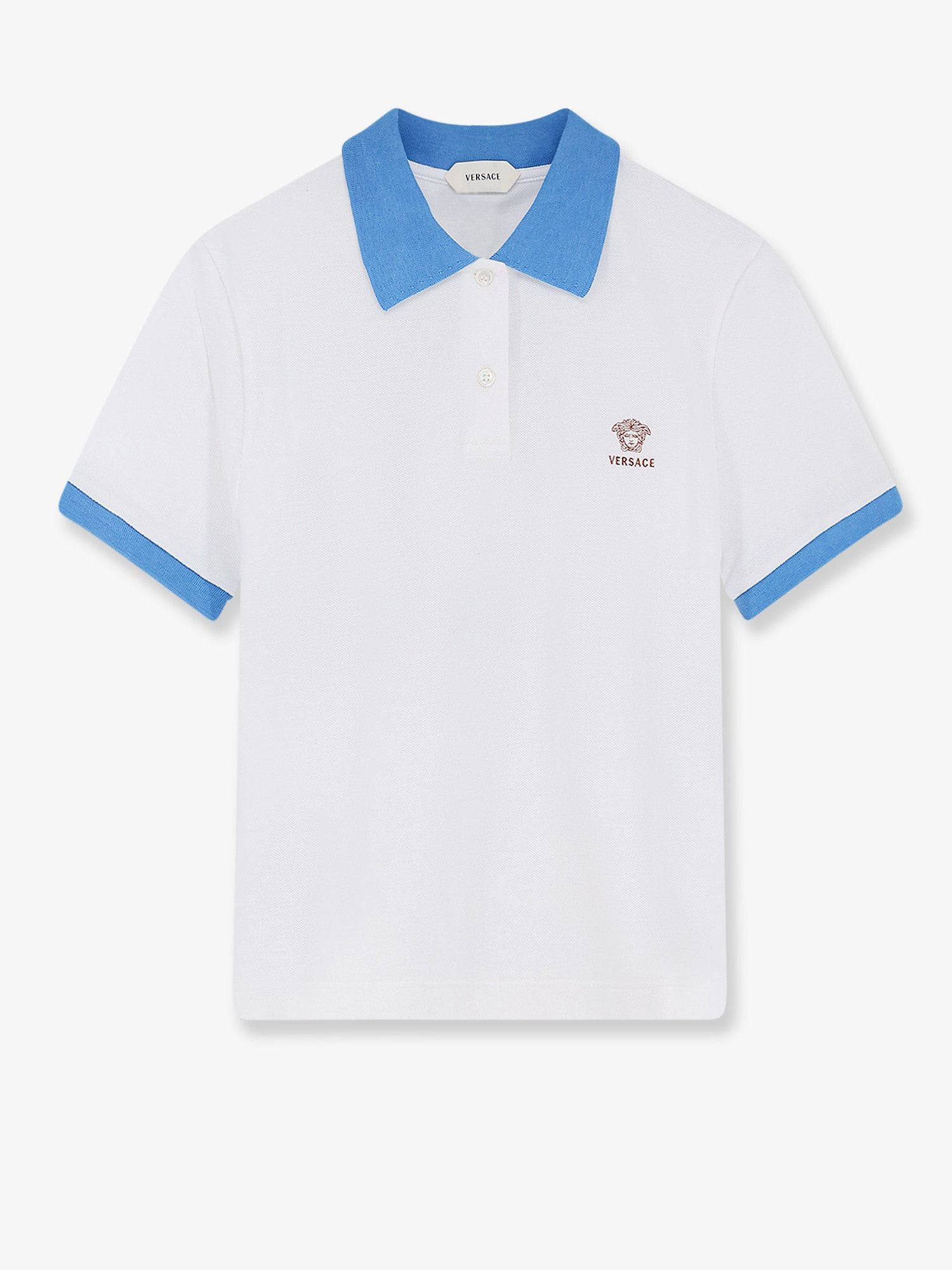 Versace Cotton Polo Shirt With Medusa Embroidery Size S / US 4 / IT 40 - 1 Thumbnail