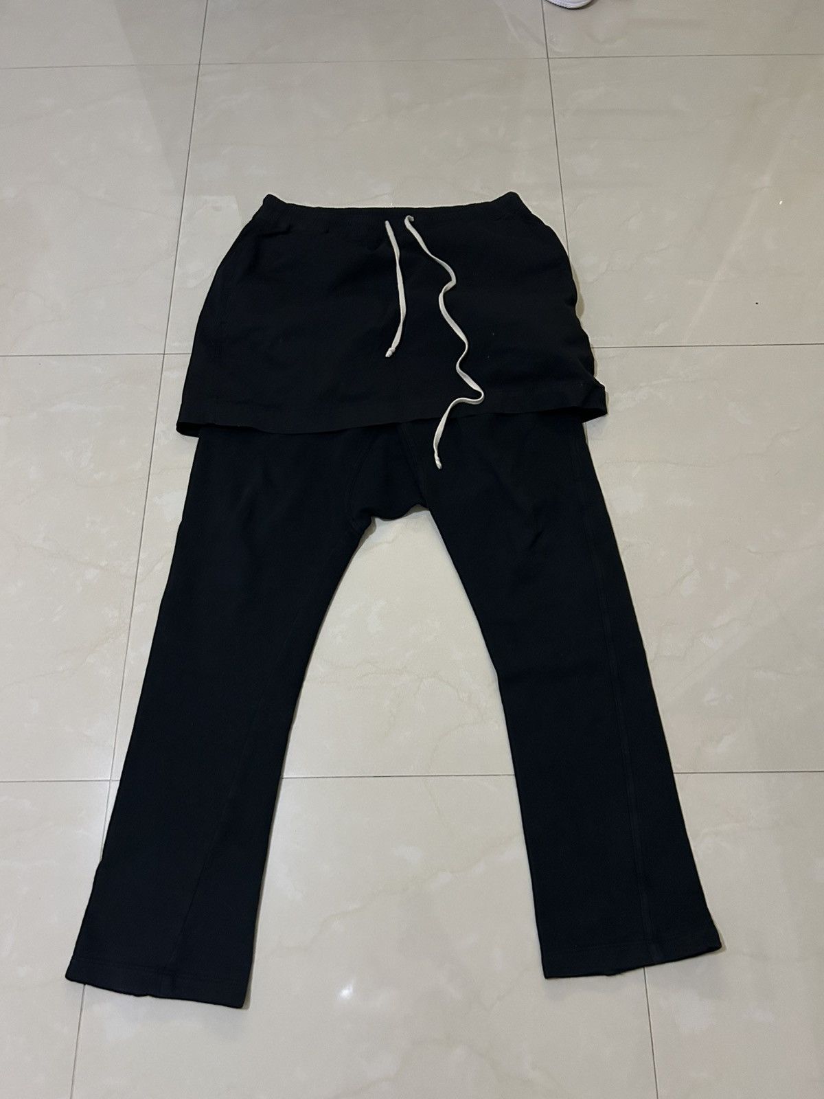 Rick Owens Drkshdw Rick Owens Kilt Sweatpants Size US 34 / EU 50 - 1 Thumbnail