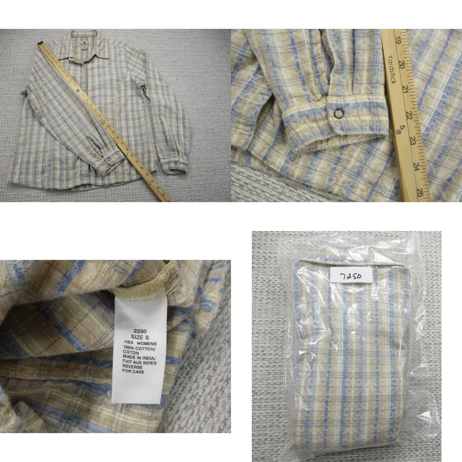 Vintage VINTAGE Woolrich Shirt Womens Small Long Sleeve Snap Front Plaid Casual Western Size S / US 4 / IT 40 - 9 Thumbnail