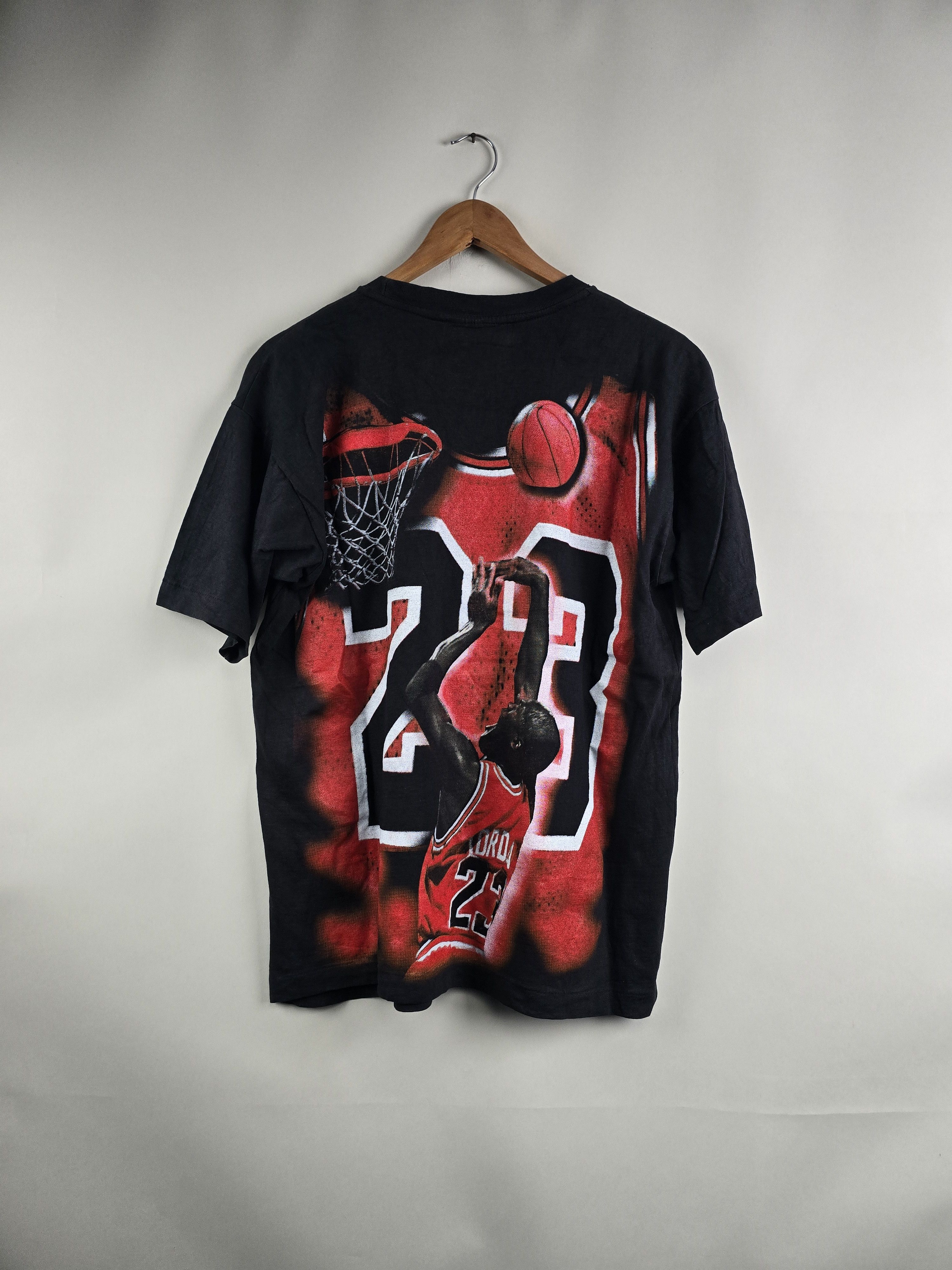 NBA × Vintage 90s Michael Jordan NBA Rap Tee XL 22" 27.5" Size US XL / EU 56 / 4 - 5 Thumbnail