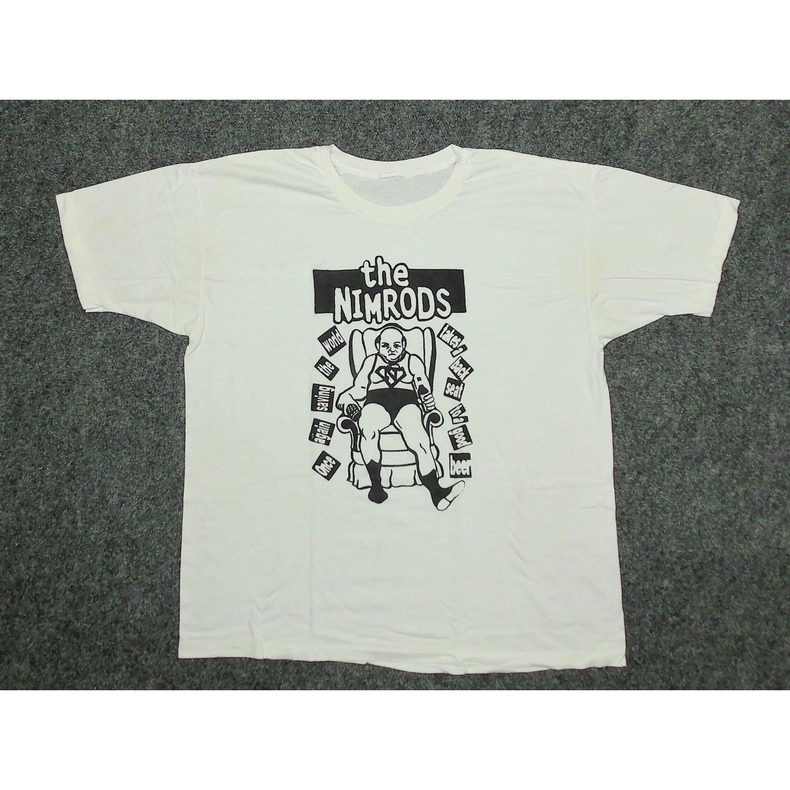 Vintage Vintage 90s The Nimrods Ohio Punk Single Stitch Tee XXL Size US XXL / EU 58 / 5 - 3 Thumbnail
